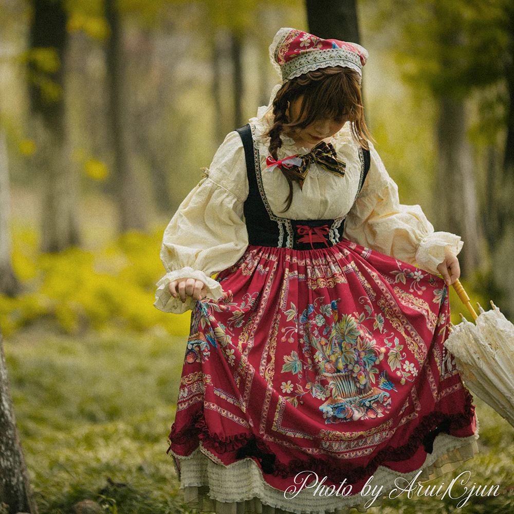 Rich Hymn - Lolita Bavarian Cotton Embroidered Blouse - Image 9