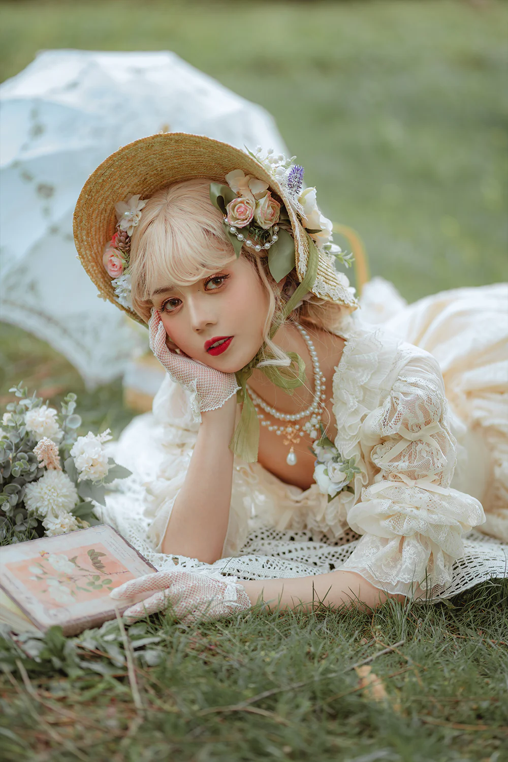 The Sally Gardens - Lotus Root Sleeve Lolita Blouse - Image 11