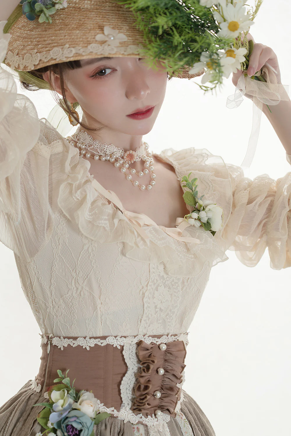 The Sally Gardens - Lotus Root Sleeve Lolita Blouse - Image 12