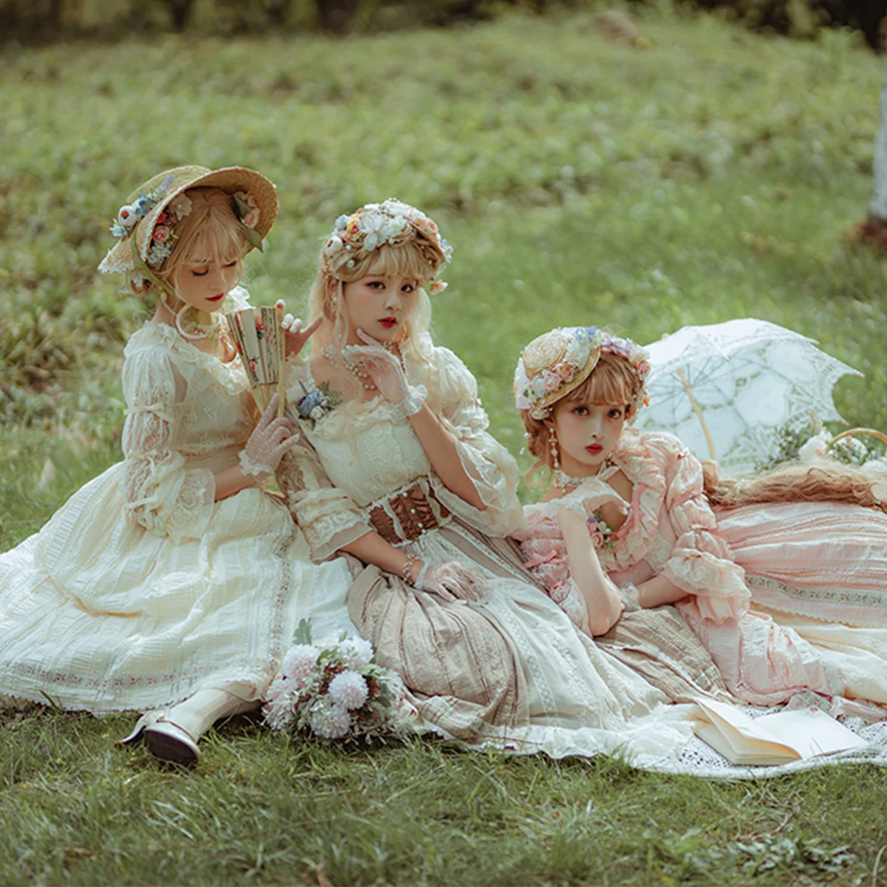 The Sally Gardens - Lotus Root Sleeve Lolita Blouse - Image 3