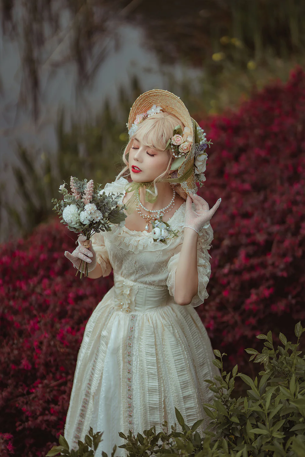 The Sally Gardens - Lotus Root Sleeve Lolita Blouse - Image 8
