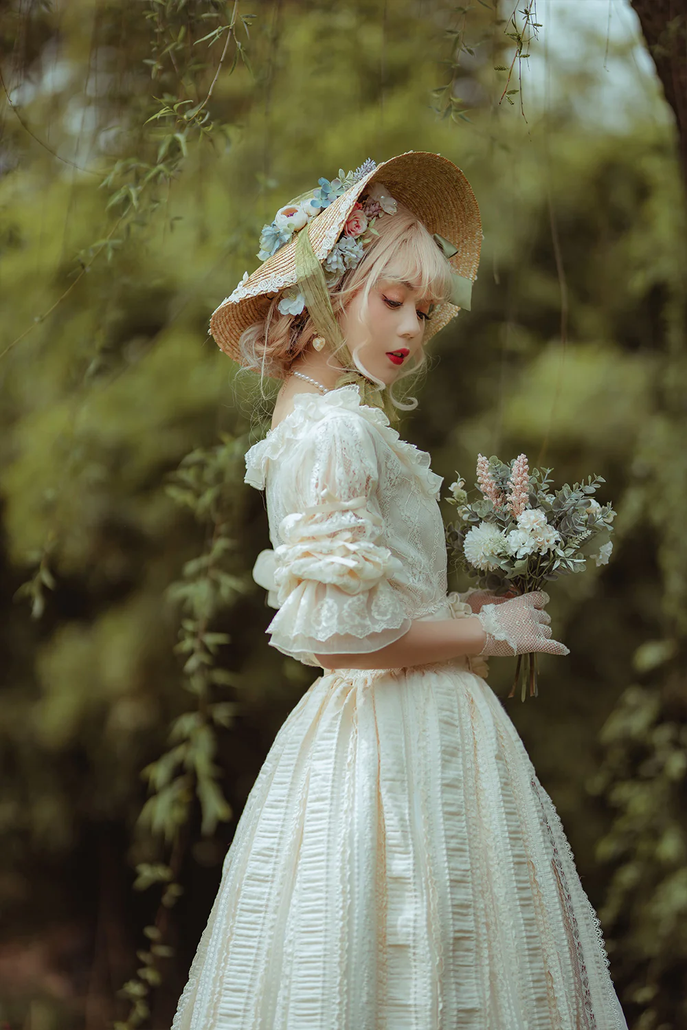 The Sally Gardens - Lotus Root Sleeve Lolita Blouse - Image 9