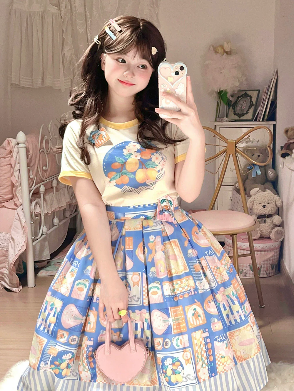 Daisy Lemon - Daily Lolita Lemon Print T-Shirt Customized - Image 5