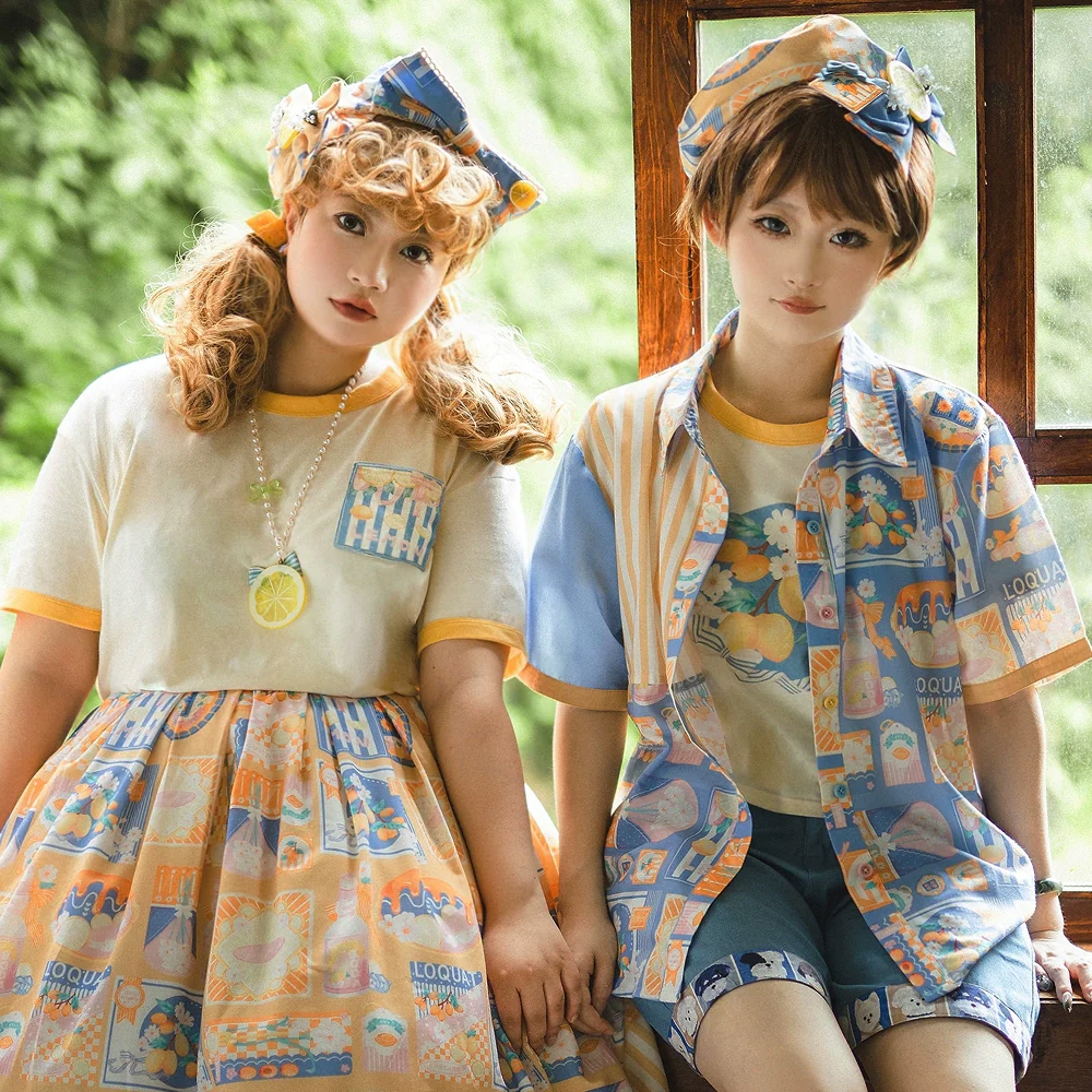 Daisy Lemon - Daily Lolita Lemon Print T-Shirt Customized - Image 6