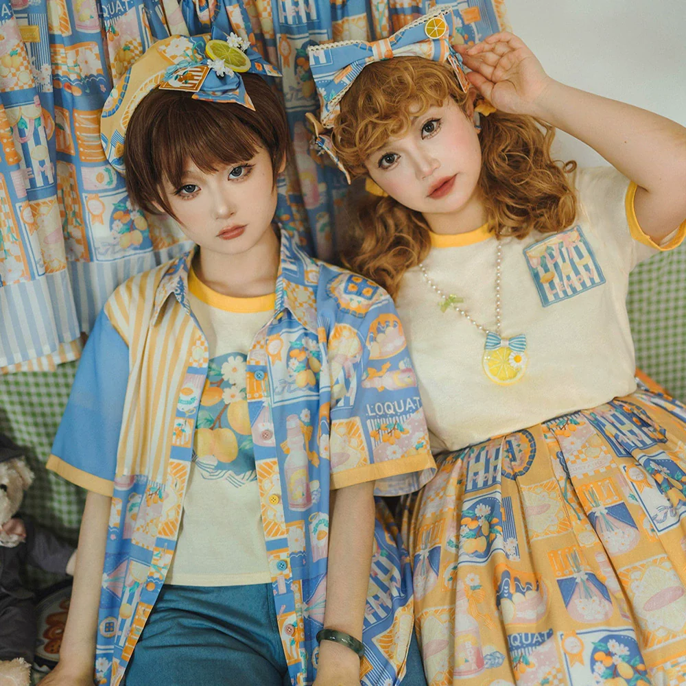 Daisy Lemon - Daily Lolita Lemon Print T-Shirt Customized - Image 8
