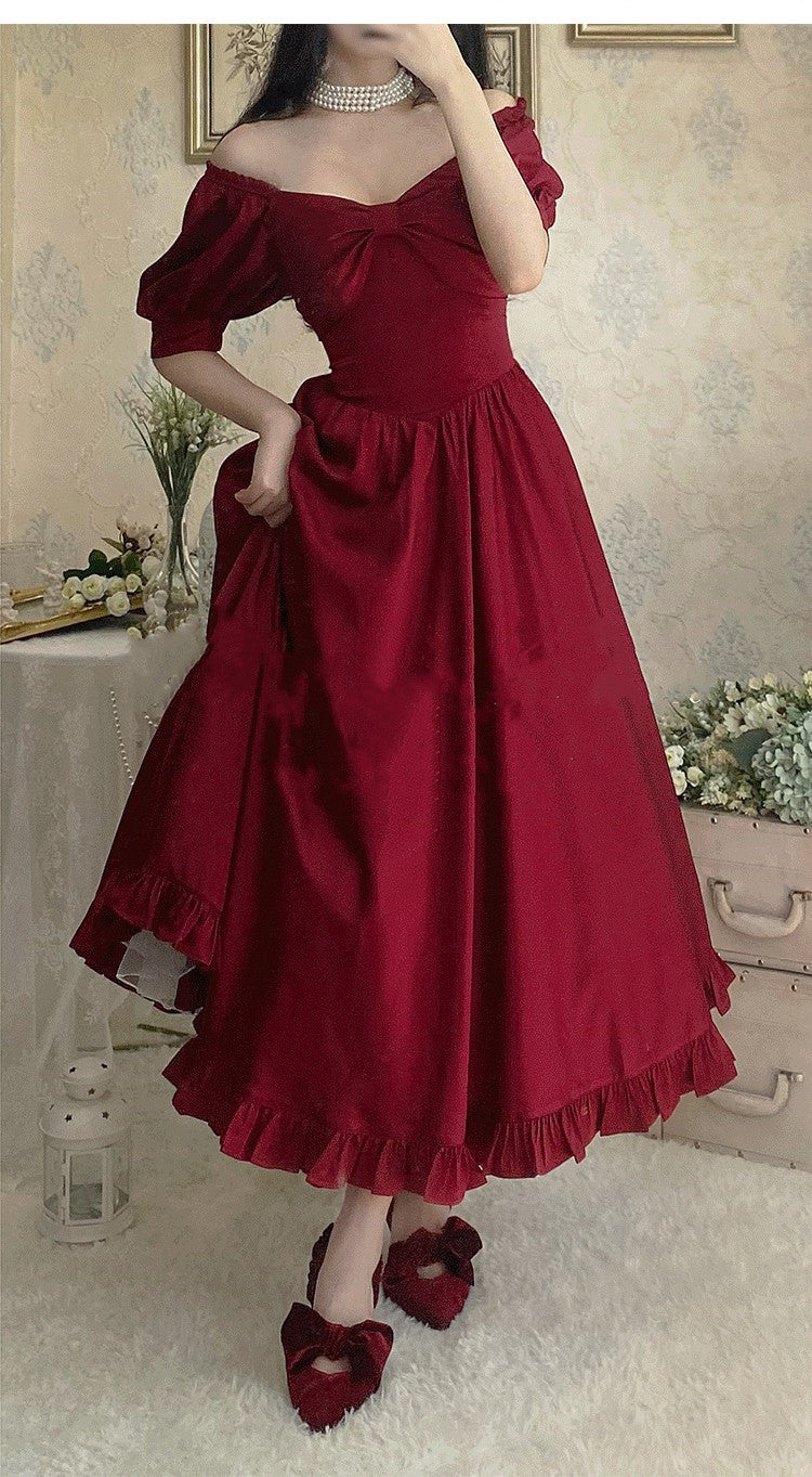 Miss Rebecca - Pure Color Elegant Lolita OP Dress - Image 14