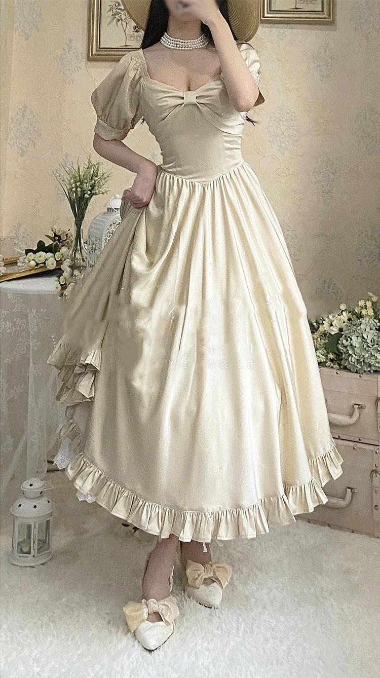 Miss Rebecca - Pure Color Elegant Lolita OP Dress - Image 23