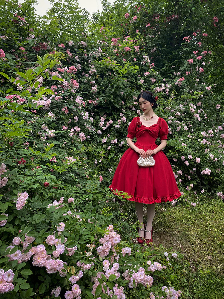 Miss Rebecca - Pure Color Elegant Lolita OP Dress - Image 24