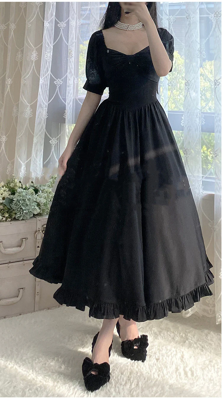 Miss Rebecca - Pure Color Elegant Lolita OP Dress - Image 29