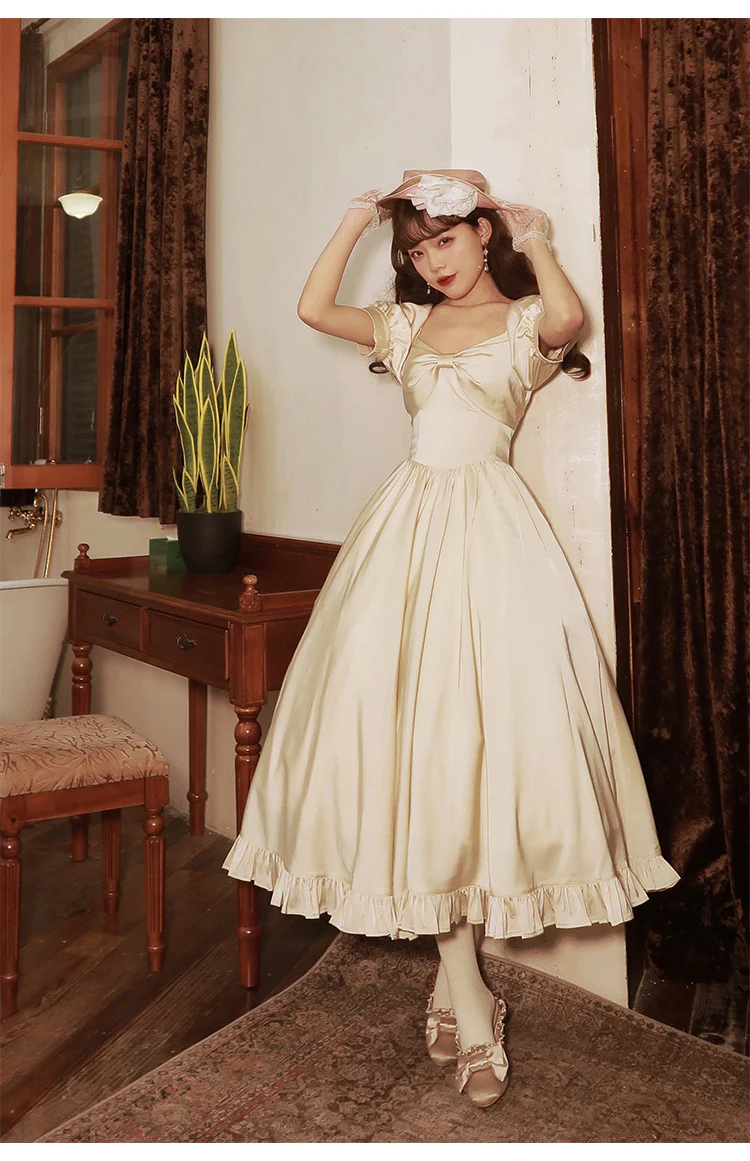 Miss Rebecca - Pure Color Elegant Lolita OP Dress - Image 39