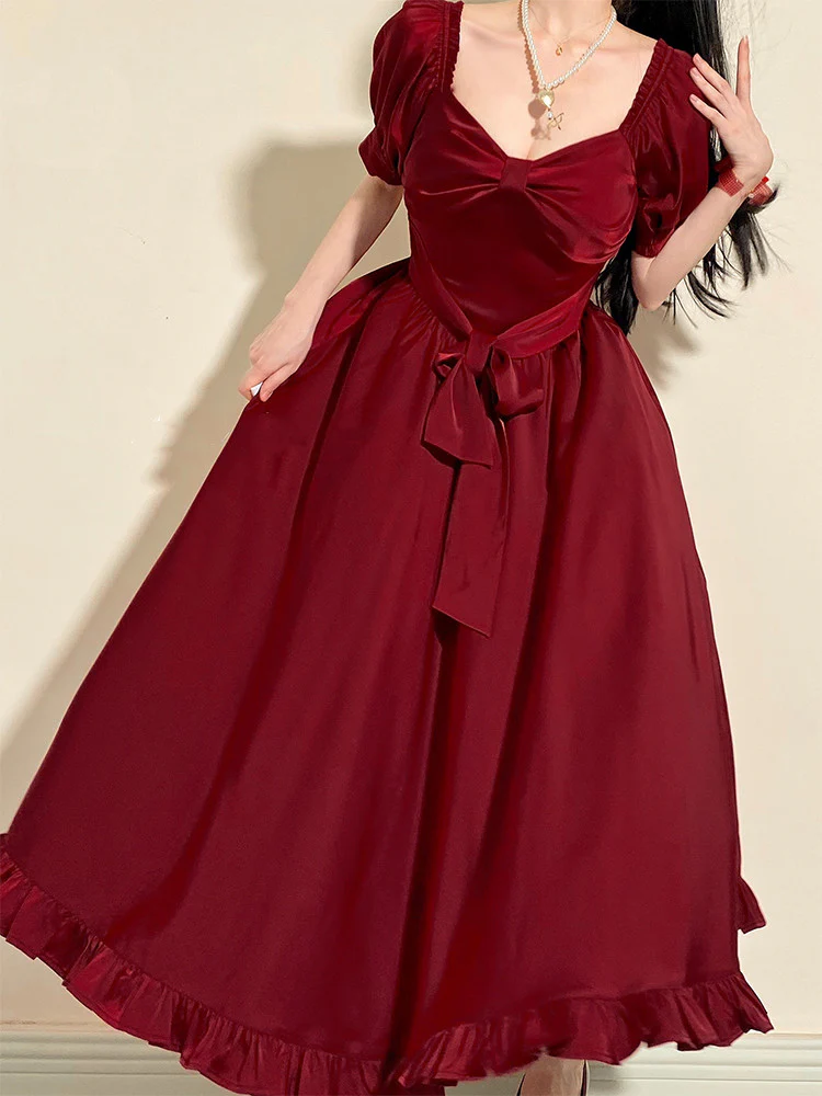 Miss Rebecca - Pure Color Elegant Lolita OP Dress - Image 4