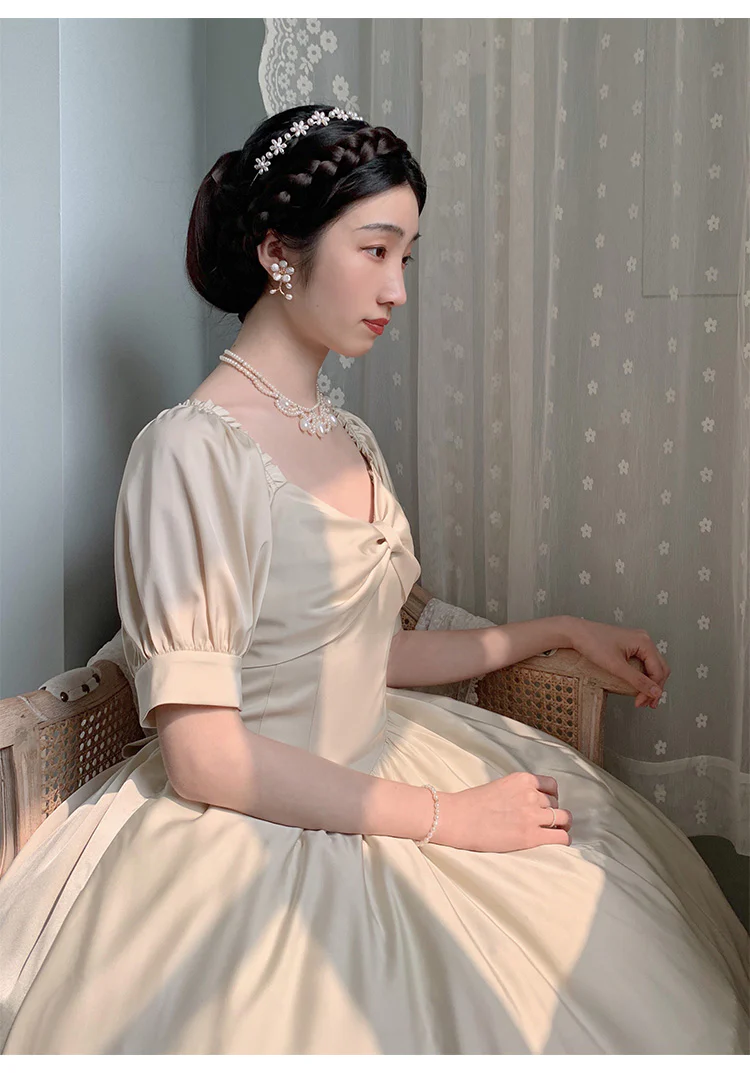 Miss Rebecca - Pure Color Elegant Lolita OP Dress - Image 41