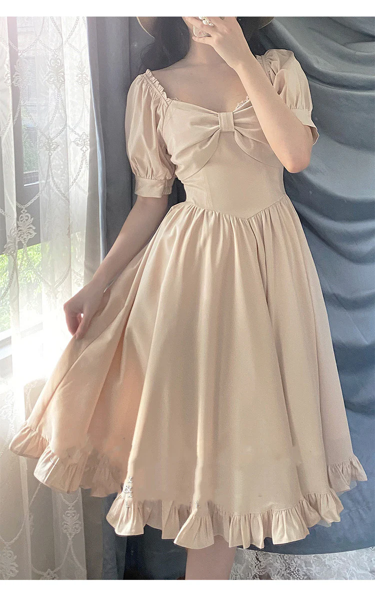 Miss Rebecca - Pure Color Elegant Lolita OP Dress - Image 45