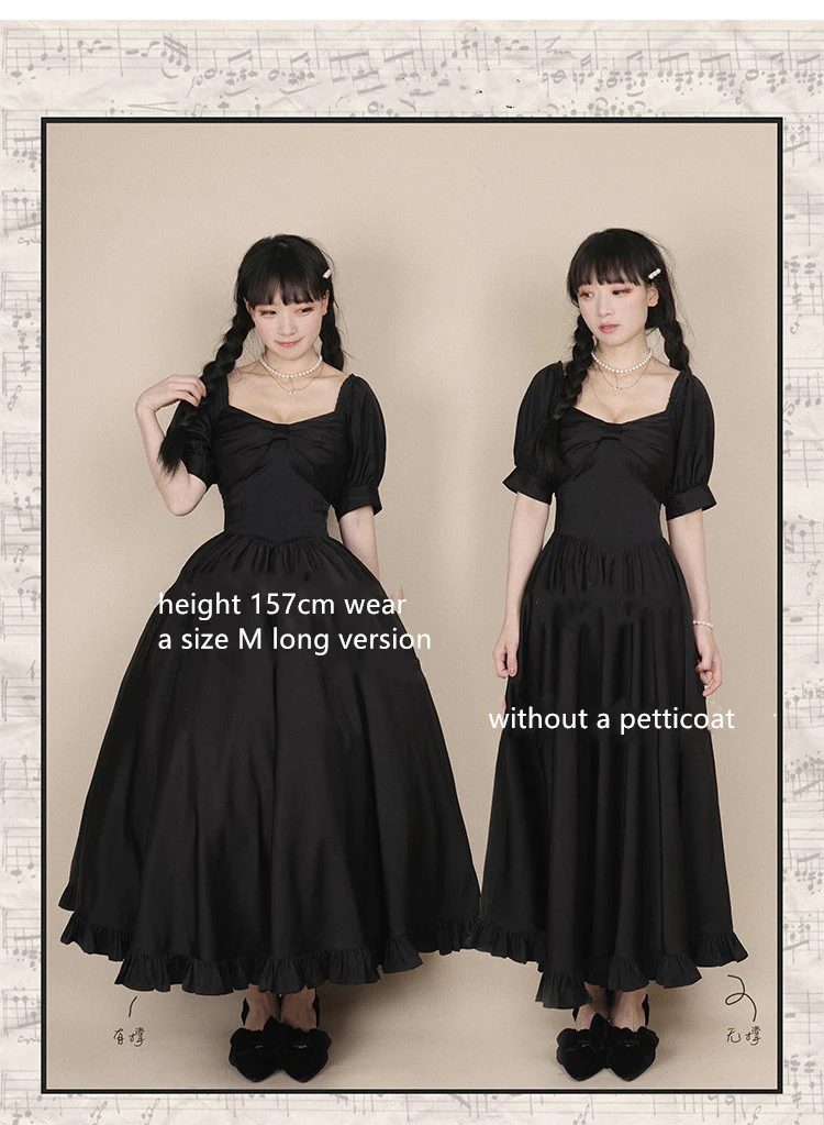 Miss Rebecca - Pure Color Elegant Lolita OP Dress - Image 46