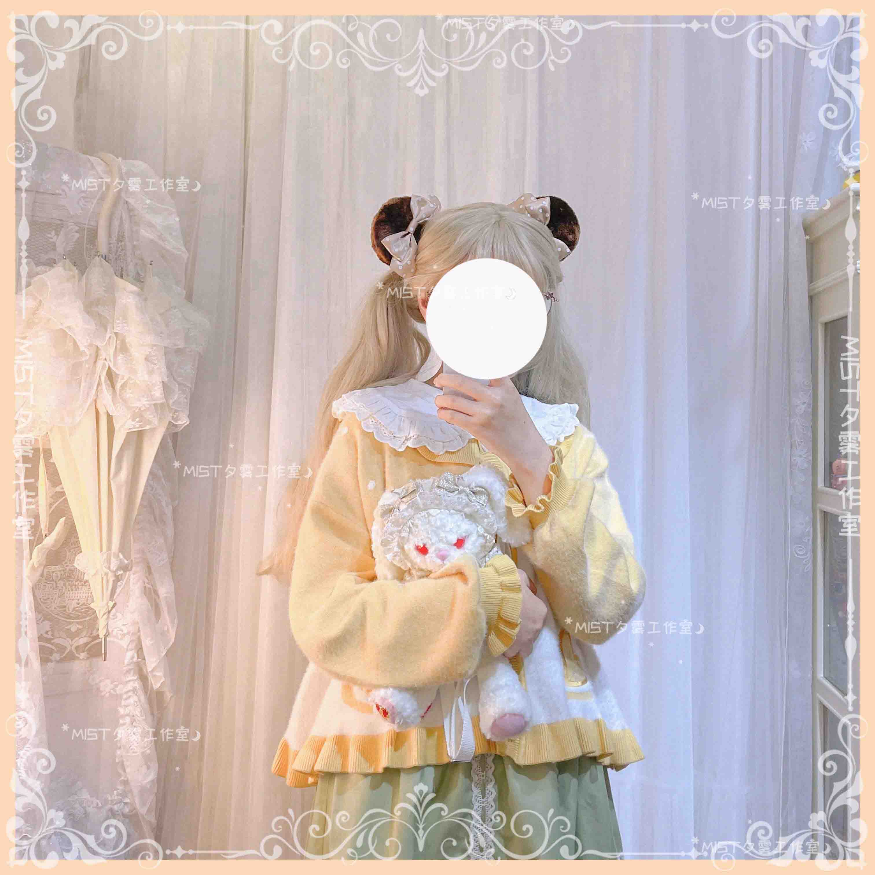 Beating Heart - Sweet Lolita Thick Sweater Coat Puff Sleeve - Image 24