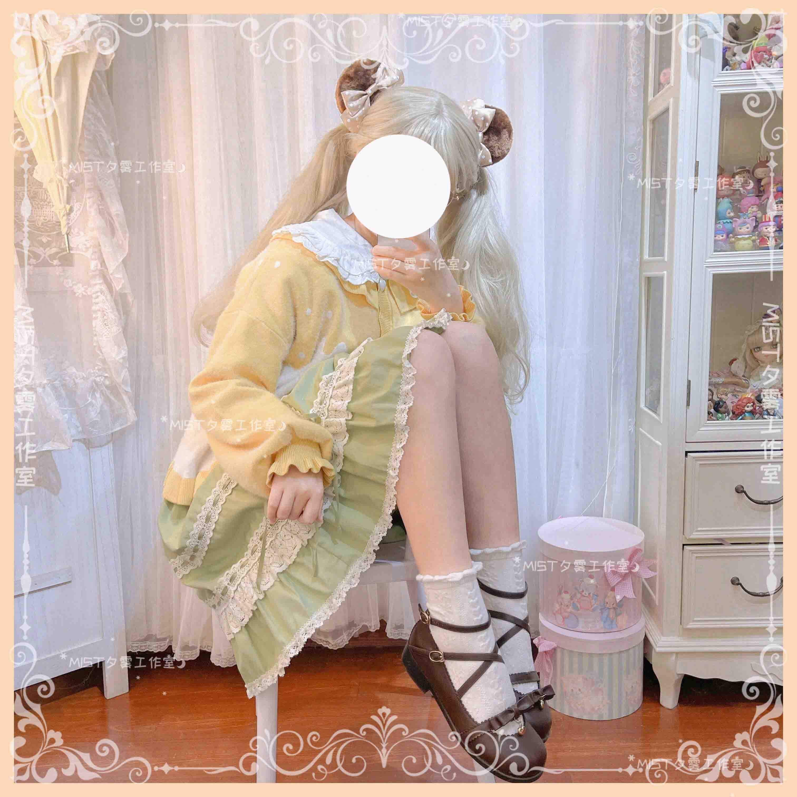 Beating Heart - Sweet Lolita Thick Sweater Coat Puff Sleeve - Image 28