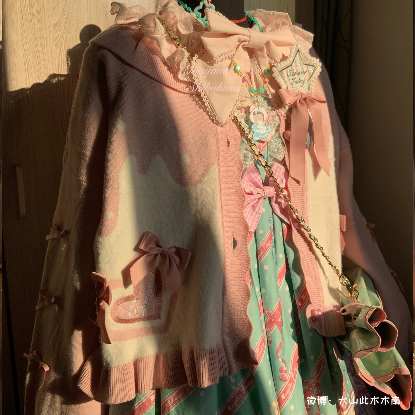Beating Heart - Sweet Lolita Thick Sweater Coat Puff Sleeve - Image 34