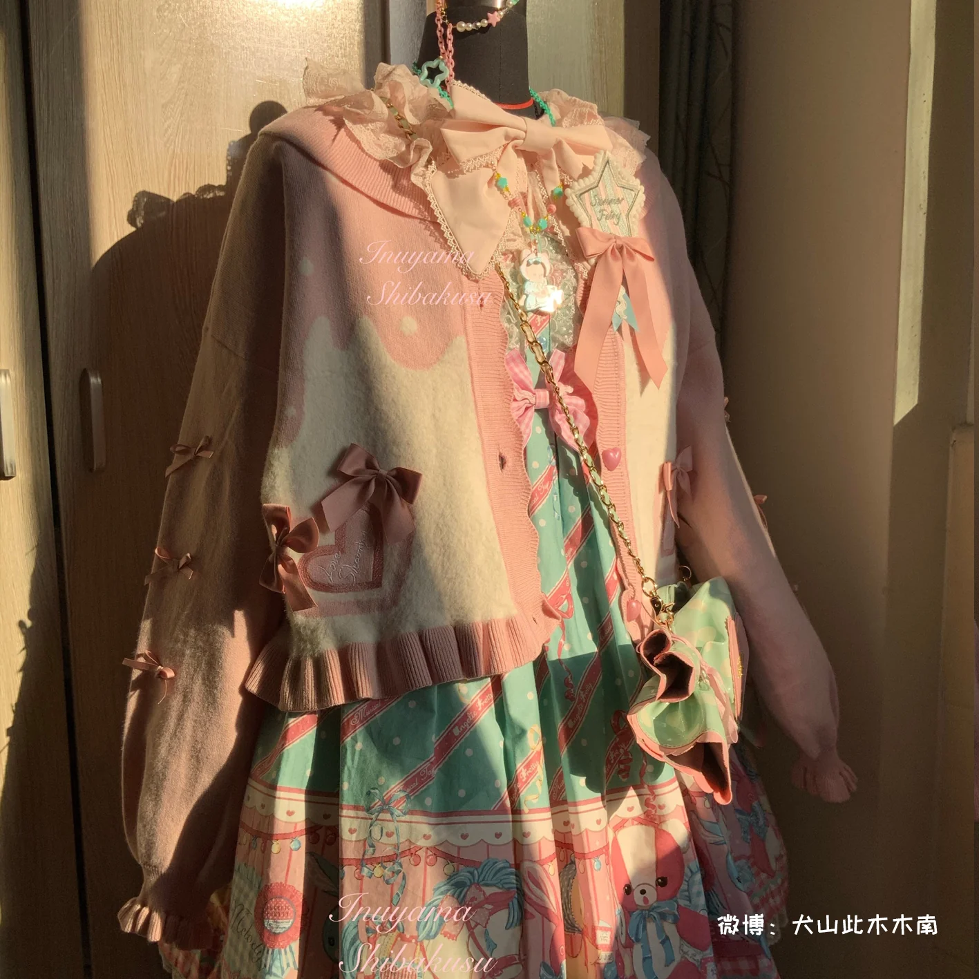 Beating Heart - Sweet Lolita Thick Sweater Coat Puff Sleeve - Image 35