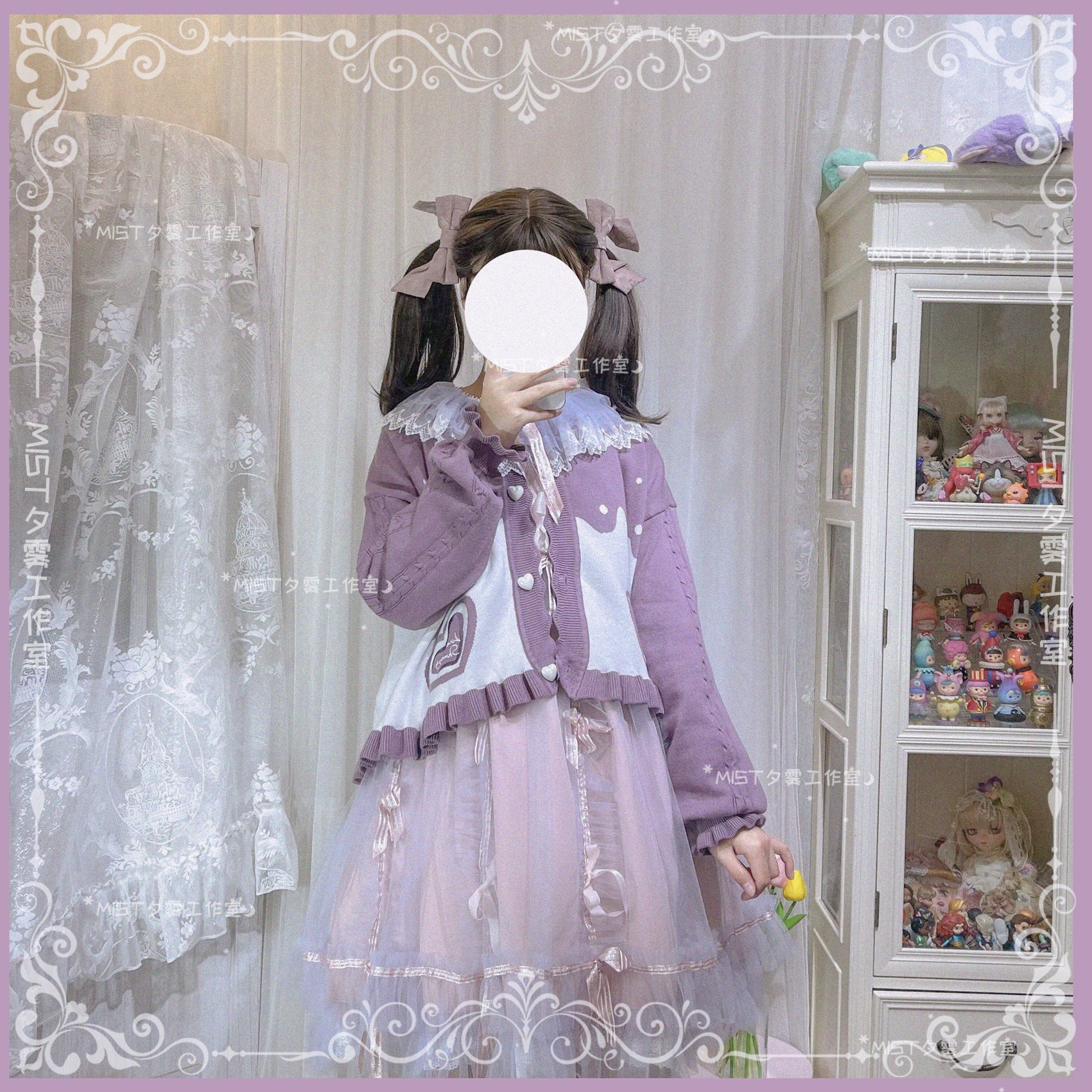 Beating Heart - Sweet Lolita Thick Sweater Coat Puff Sleeve - Image 39