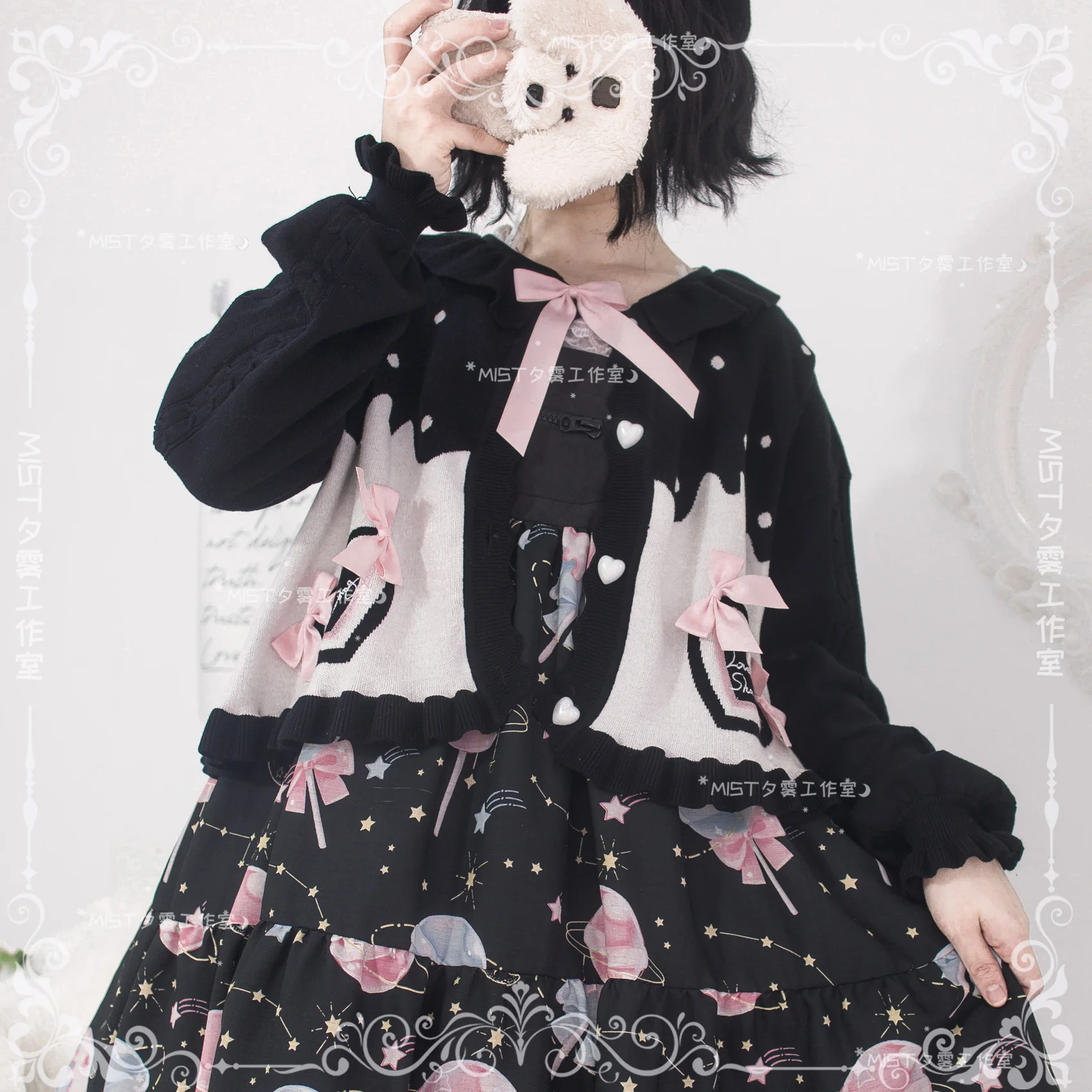 Beating Heart - Sweet Lolita Thick Sweater Coat Puff Sleeve - Image 46