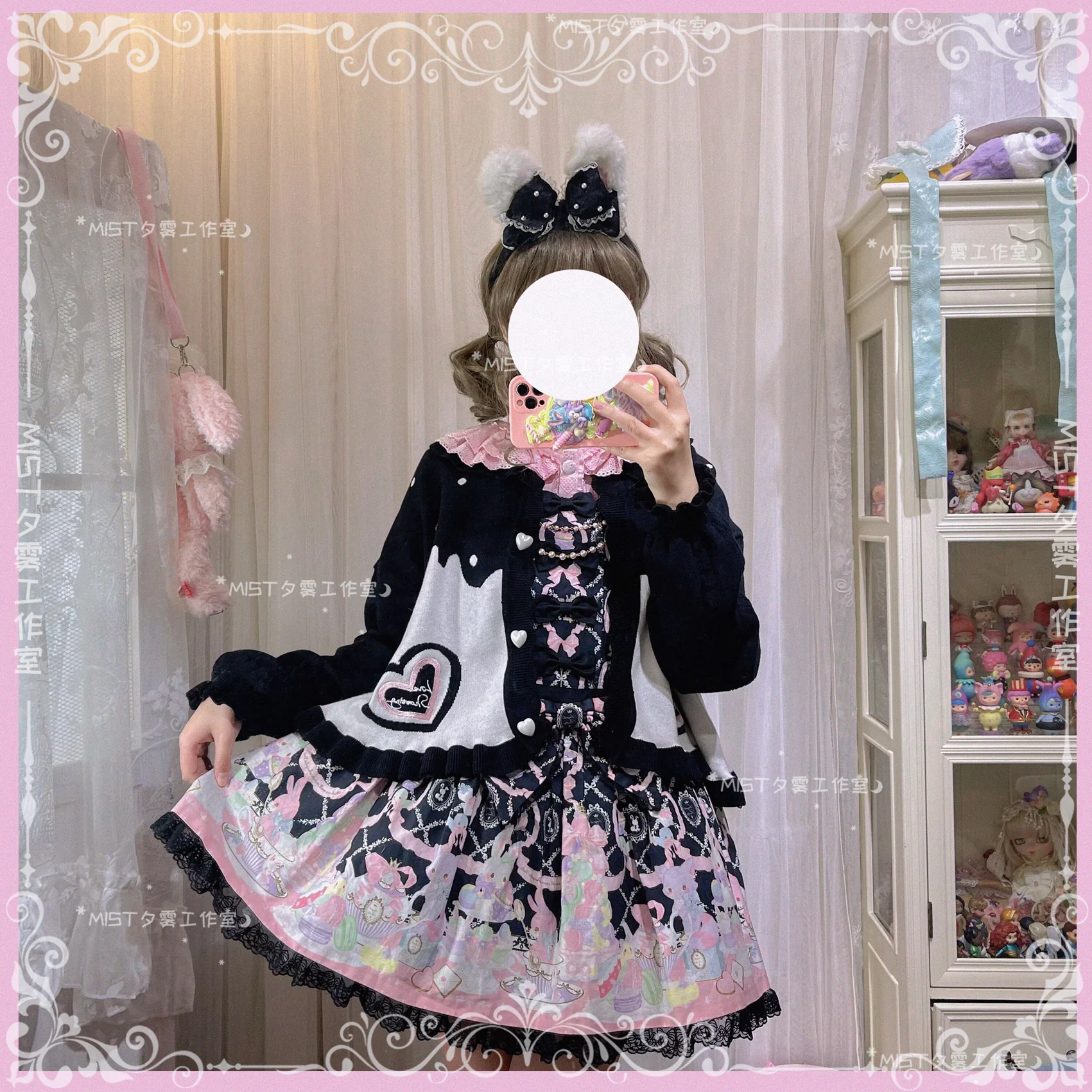 Beating Heart - Sweet Lolita Thick Sweater Coat Puff Sleeve - Image 50