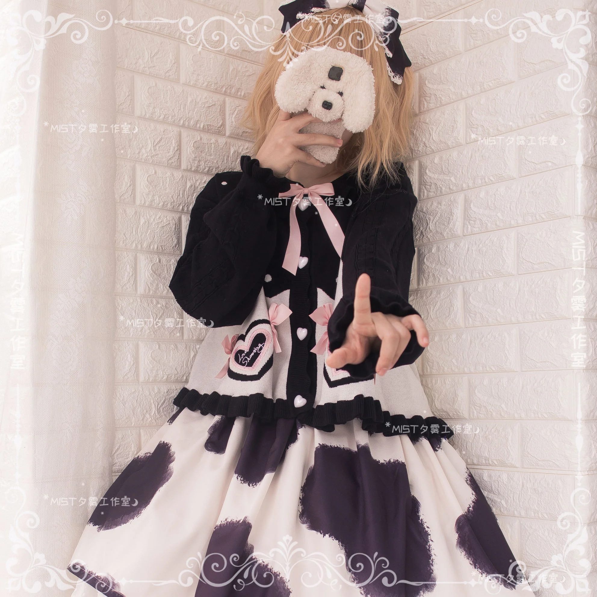 Beating Heart - Sweet Lolita Thick Sweater Coat Puff Sleeve - Image 53