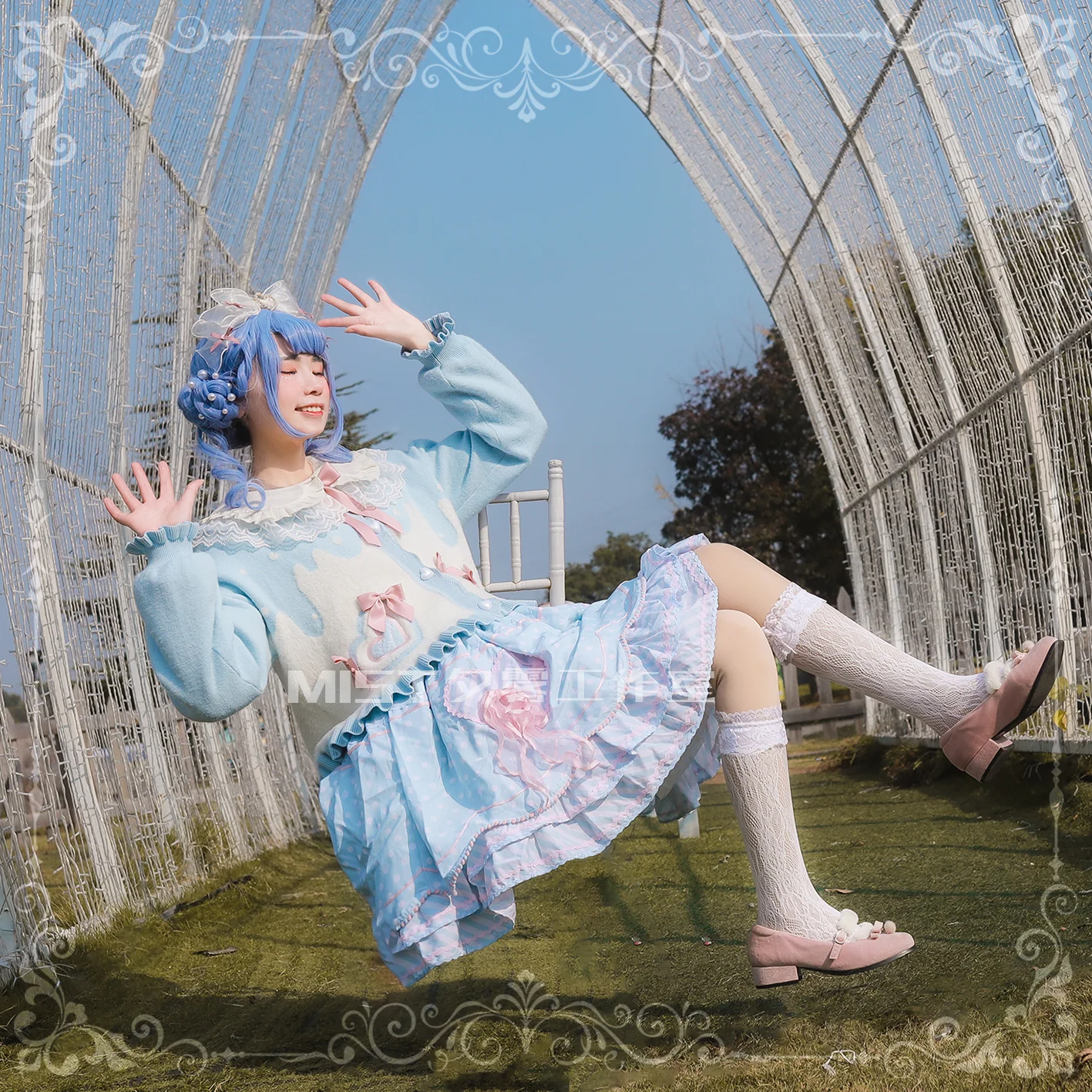 Beating Heart - Sweet Lolita Thick Sweater Coat Puff Sleeve - Image 80
