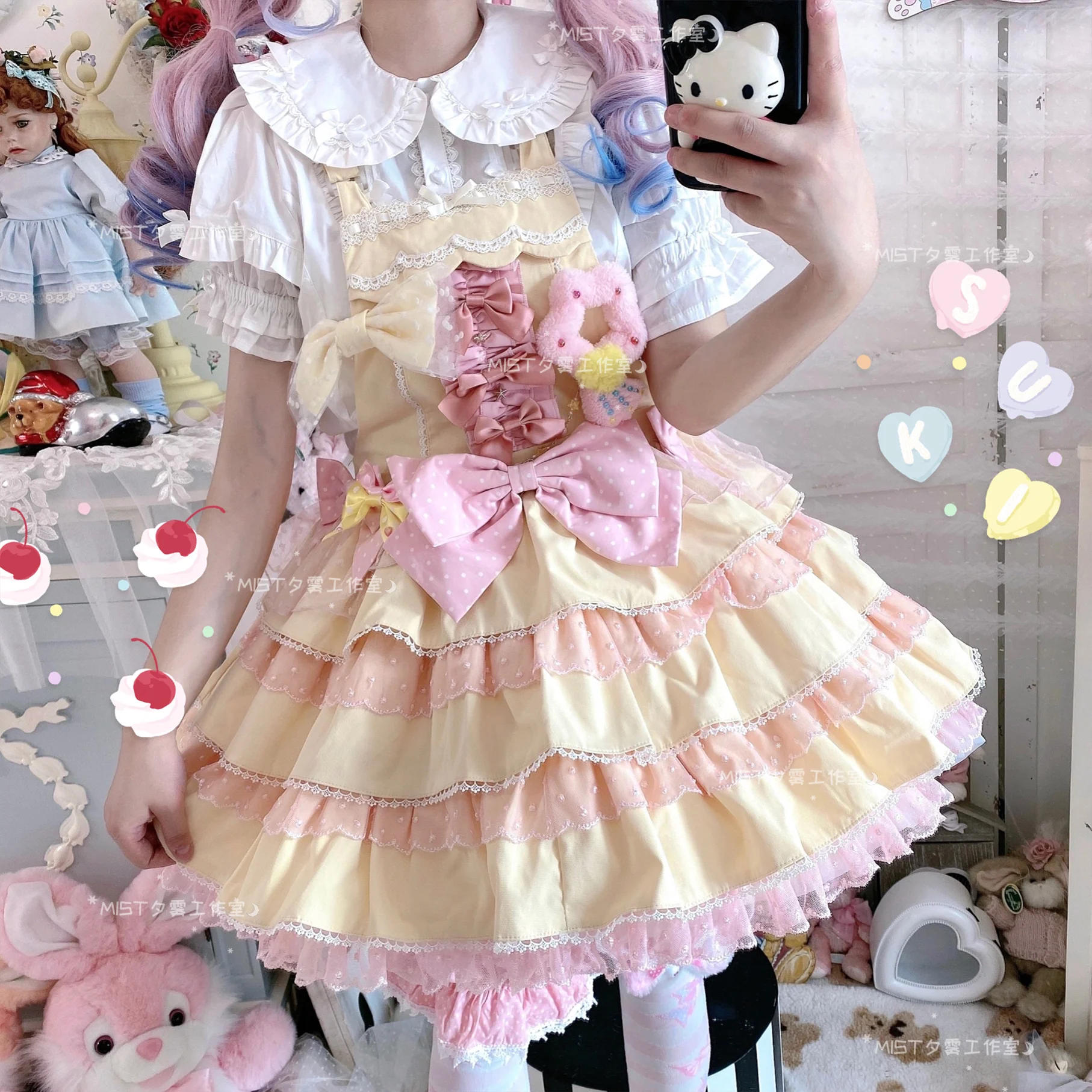 Creamy Condensed Milk - Kawaii Lolita Shirt Soft Girl Short-sleeved - Image 25