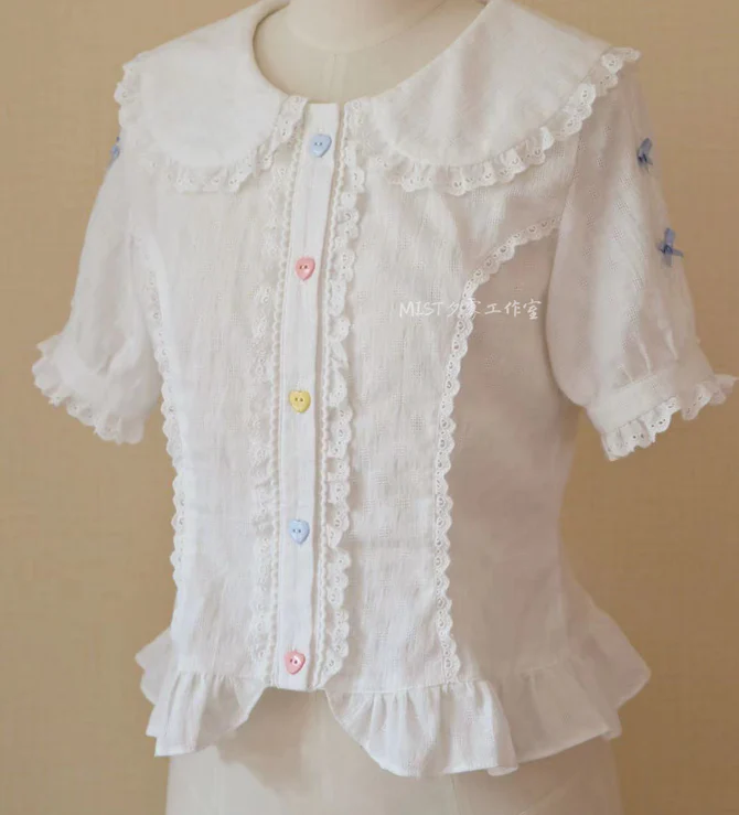 Kawaii Lolita Lace Shirt - Image 11