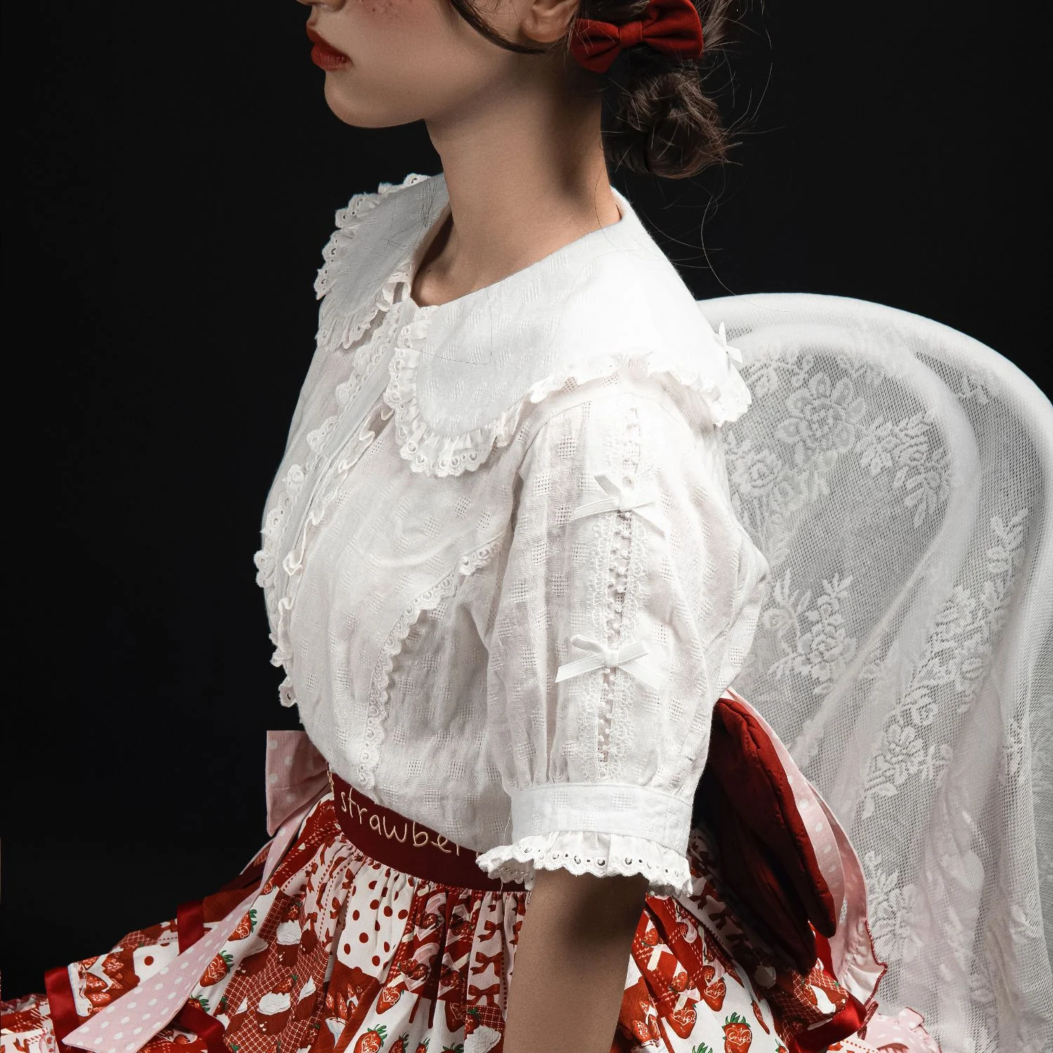 Kawaii Lolita Lace Shirt - Image 6