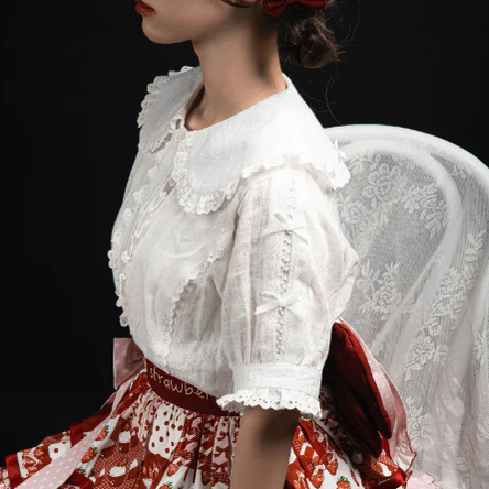 Kawaii Lolita Lace Shirt - Image 8