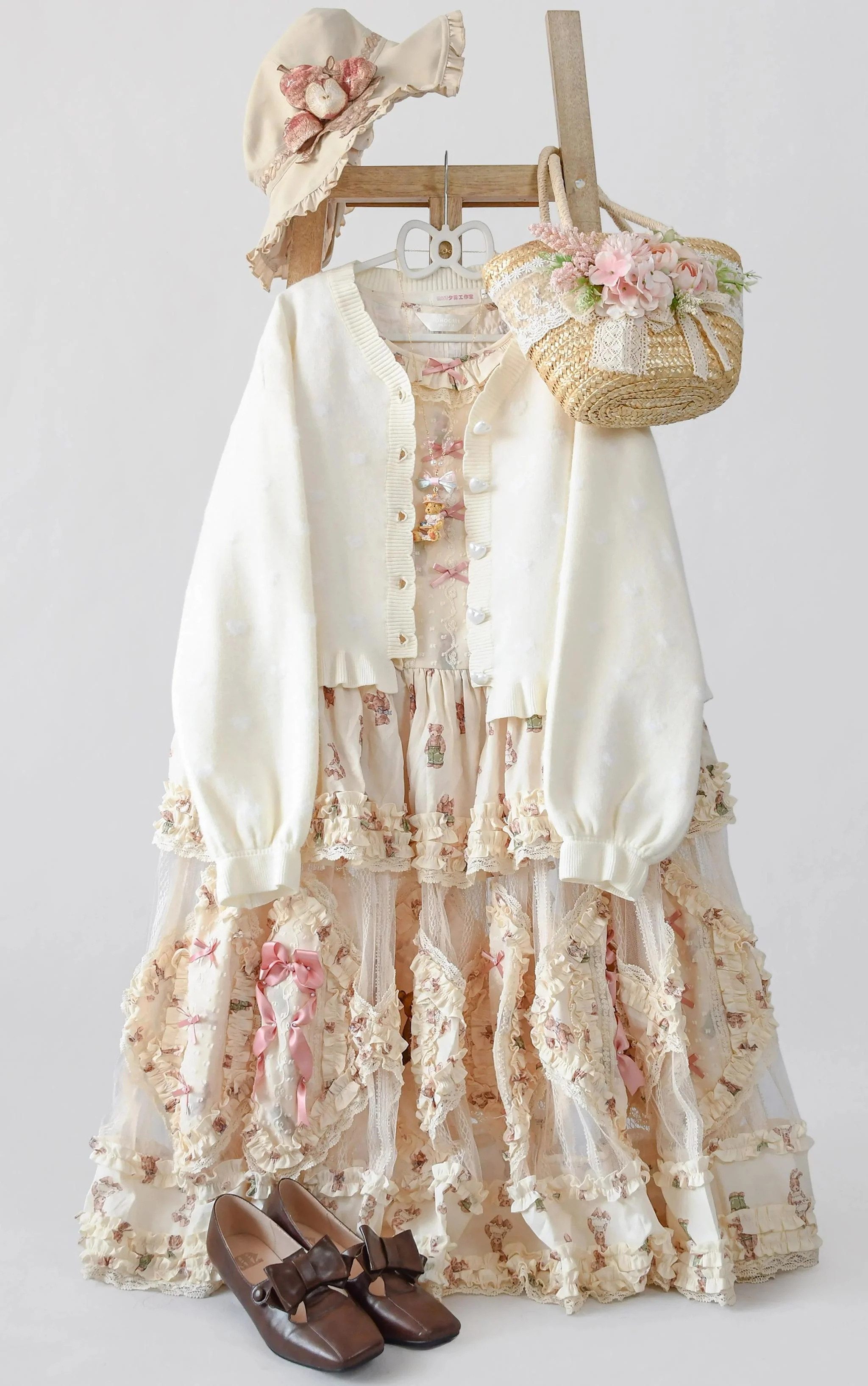 Little Heart - Sweet Lolita Thick Cardigan, Sweater Coat - Image 6