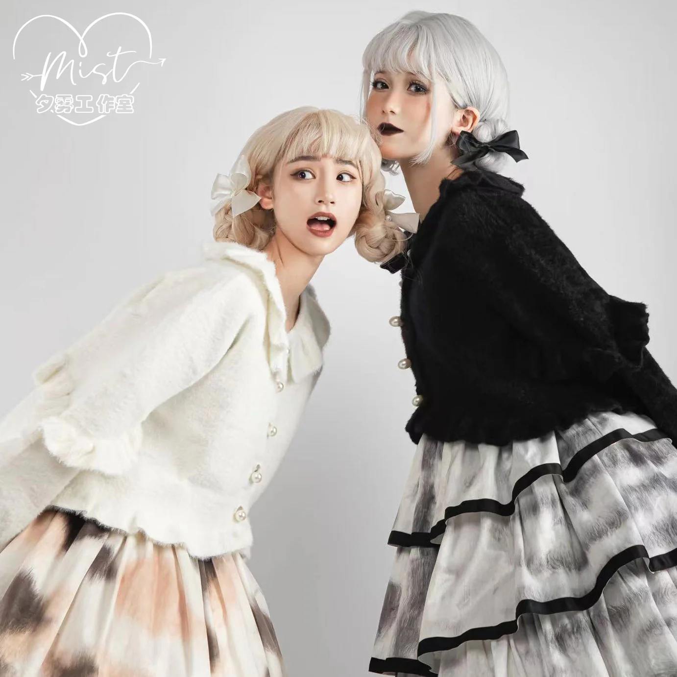 Small Ointment - Sweet Lolita Thick Sweater Coat Puff Sleeve - Image 13