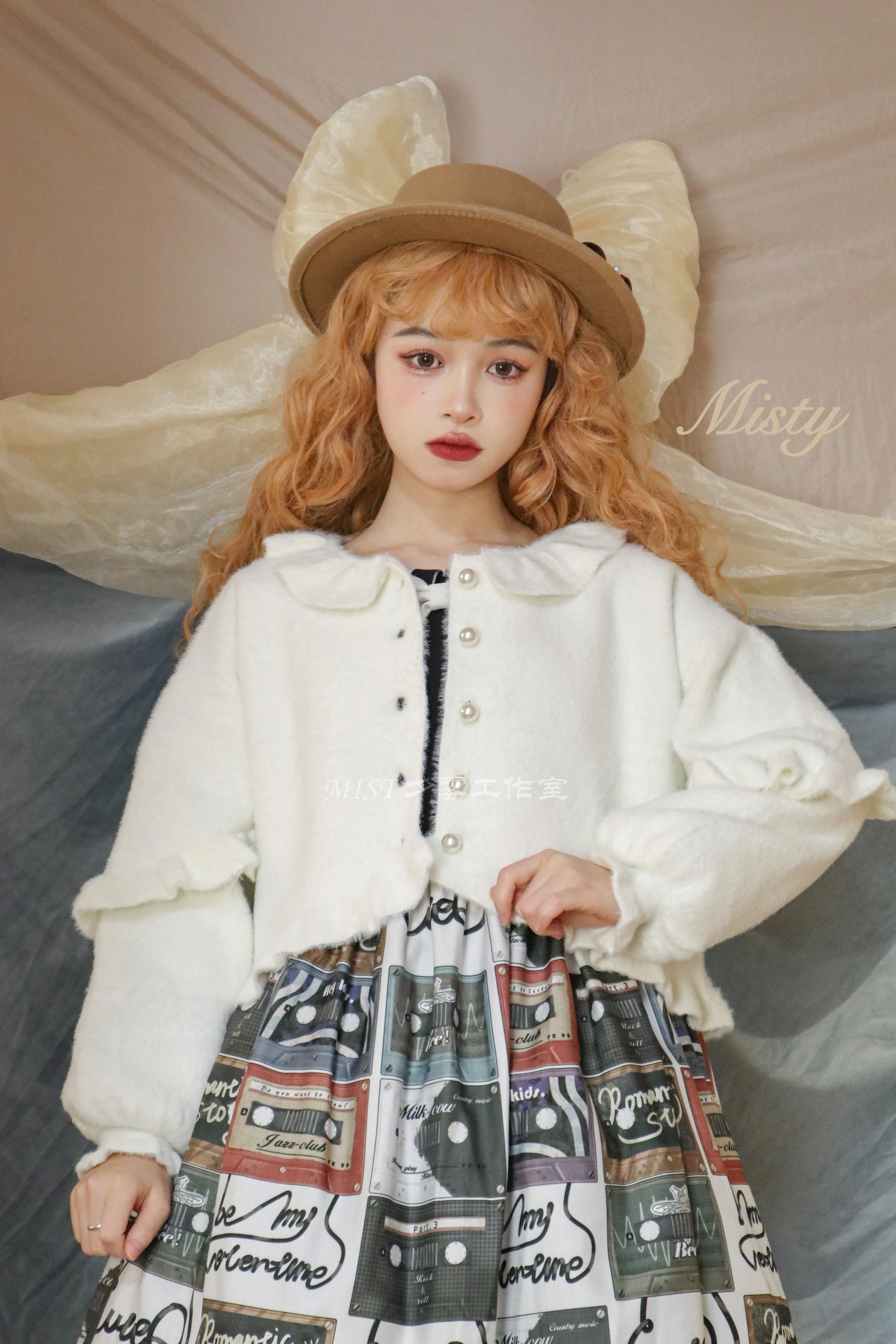 Small Ointment - Sweet Lolita Thick Sweater Coat Puff Sleeve - Image 16