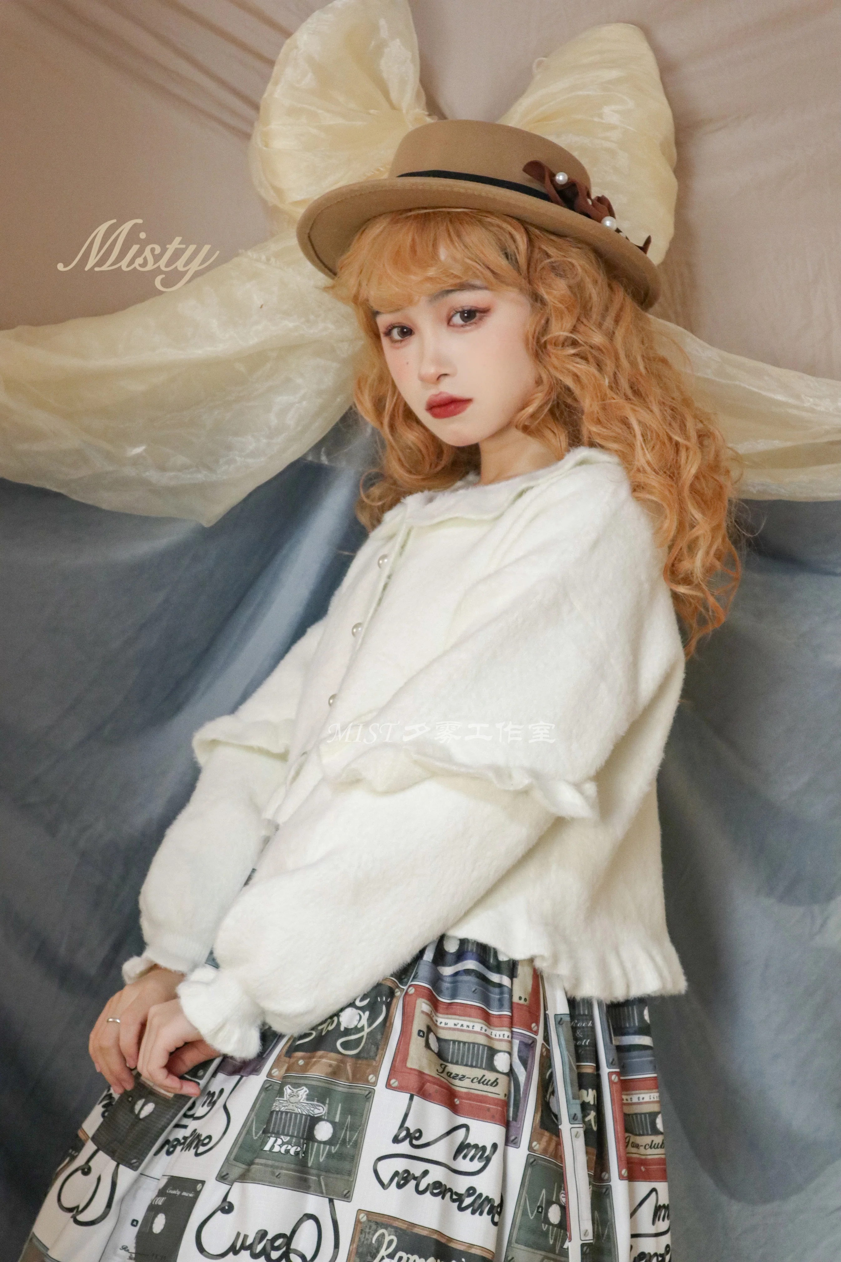 Small Ointment - Sweet Lolita Thick Sweater Coat Puff Sleeve - Image 17