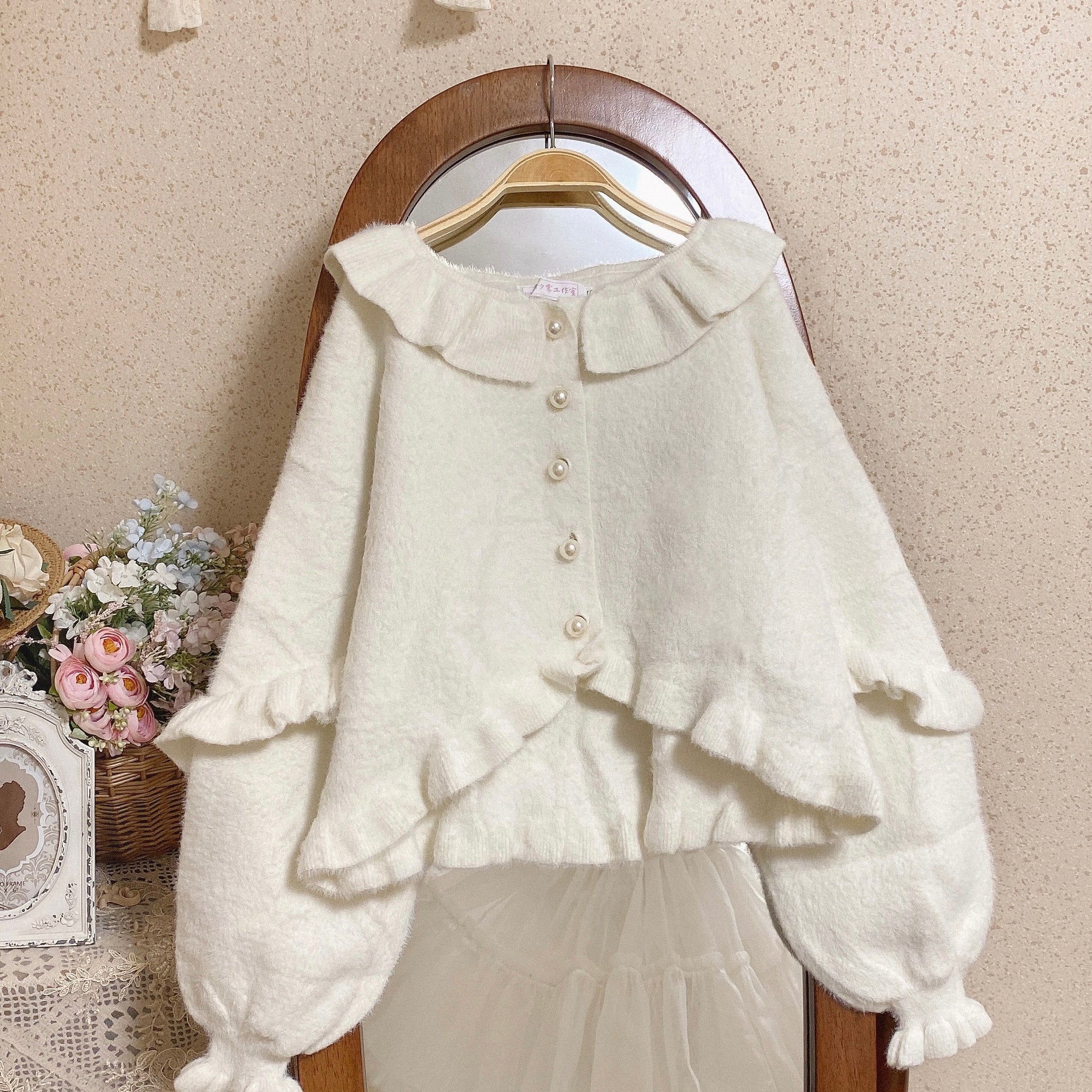 Small Ointment - Sweet Lolita Thick Sweater Coat Puff Sleeve - Image 27