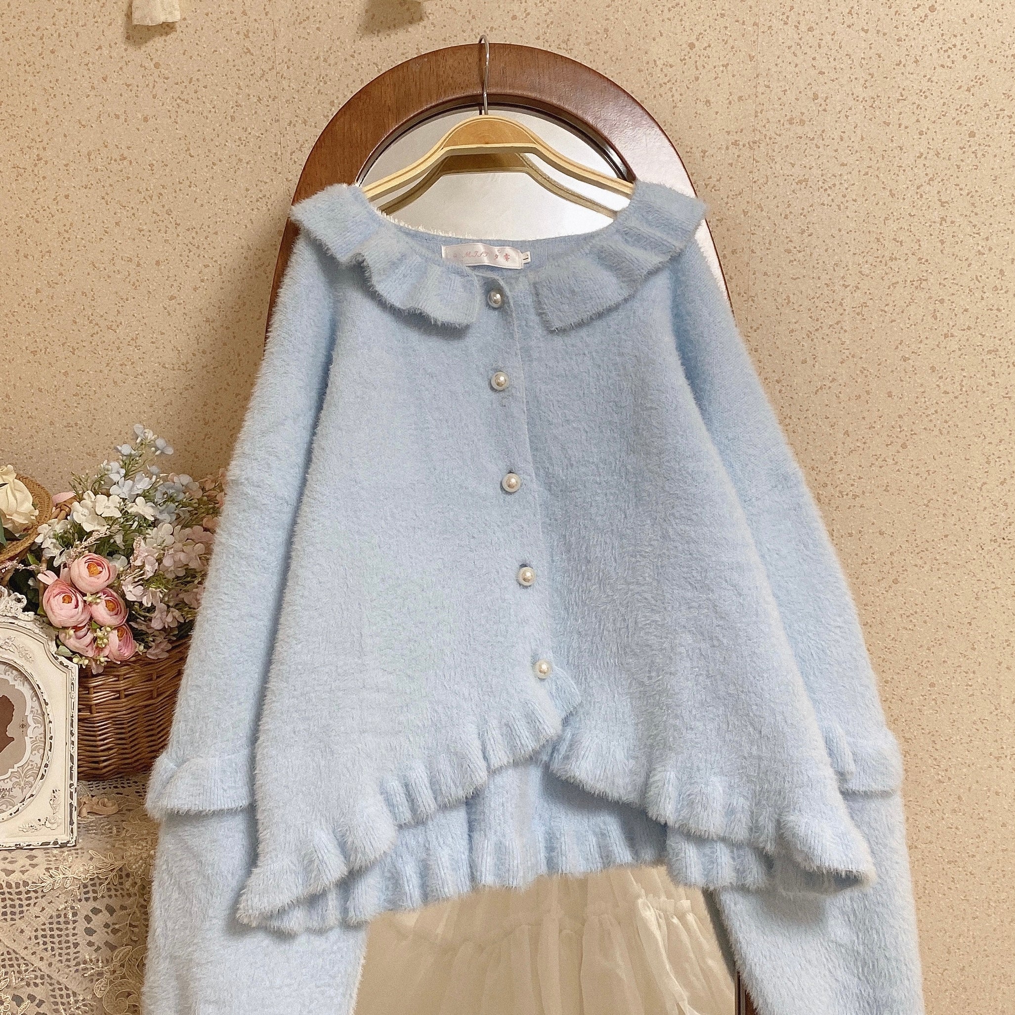 Small Ointment - Sweet Lolita Thick Sweater Coat Puff Sleeve - Image 28