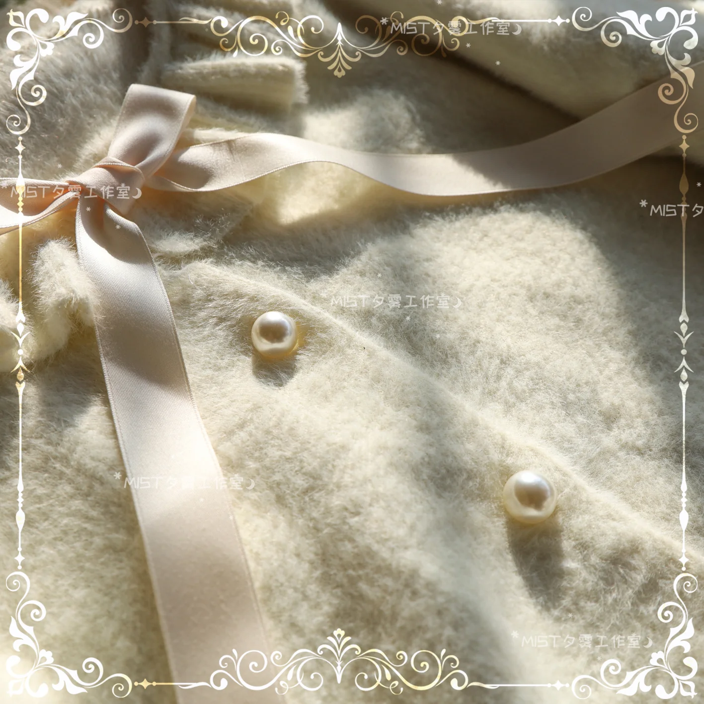 Small Ointment - Sweet Lolita Thick Sweater Coat Puff Sleeve - Image 3