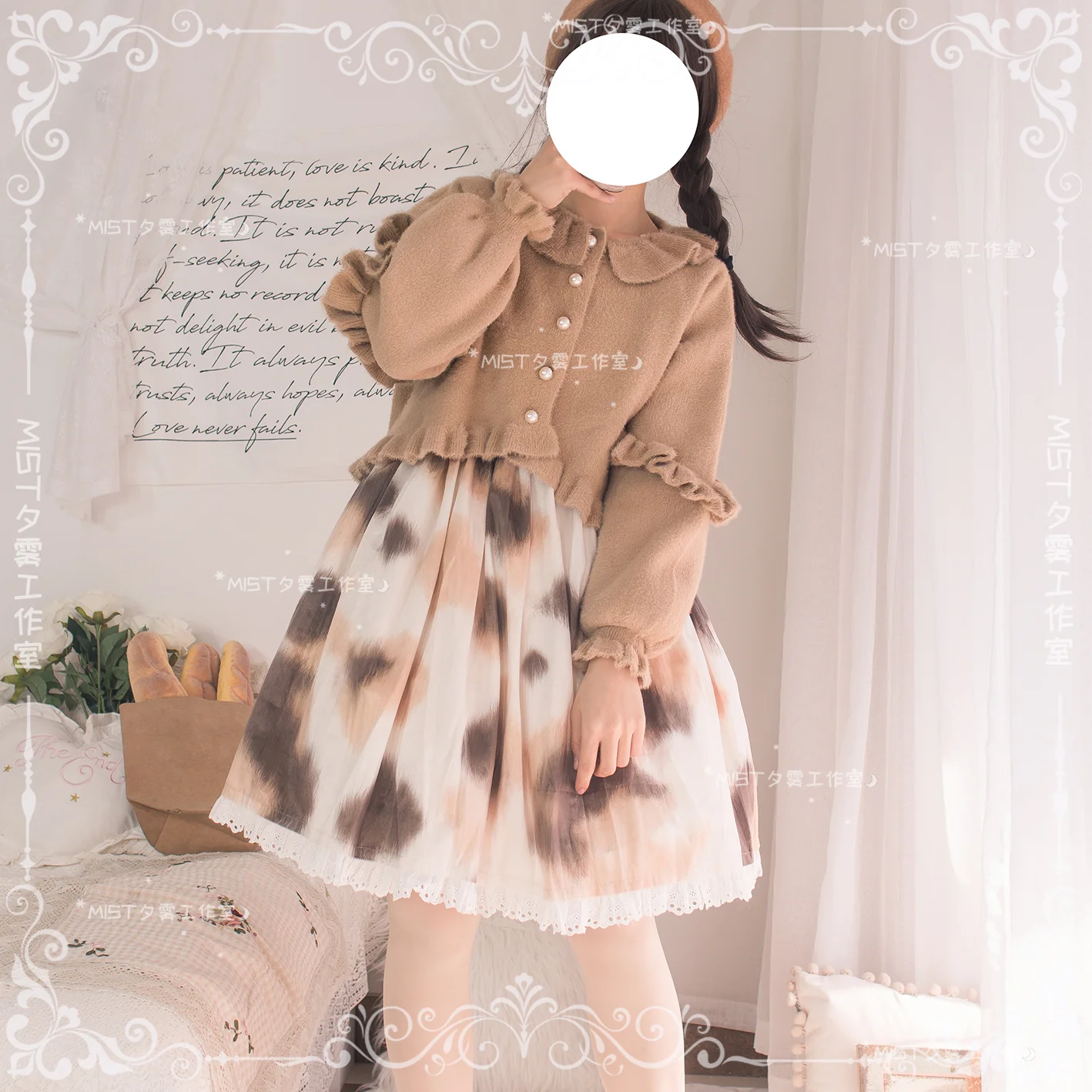 Small Ointment - Sweet Lolita Thick Sweater Coat Puff Sleeve - Image 35