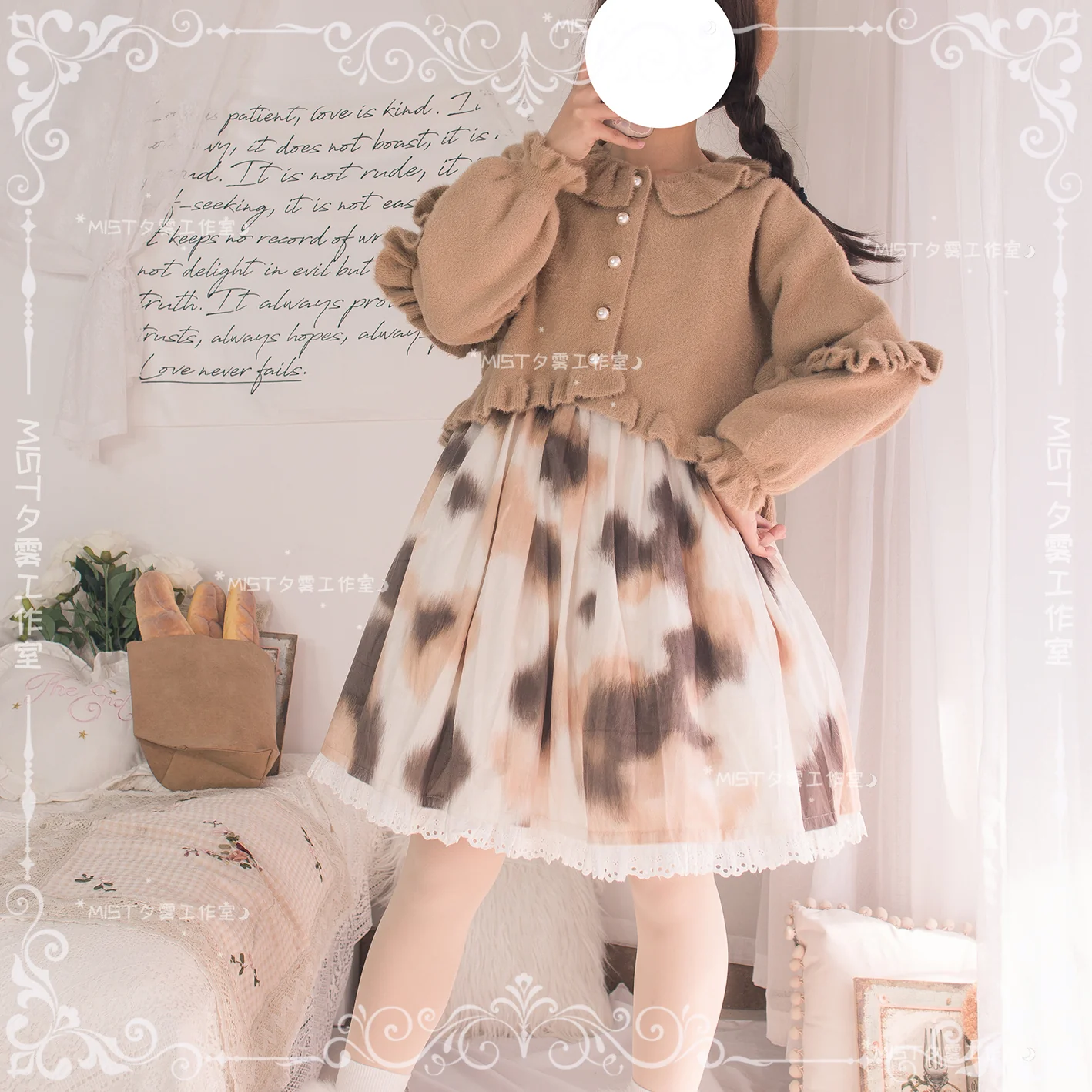 Small Ointment - Sweet Lolita Thick Sweater Coat Puff Sleeve - Image 36