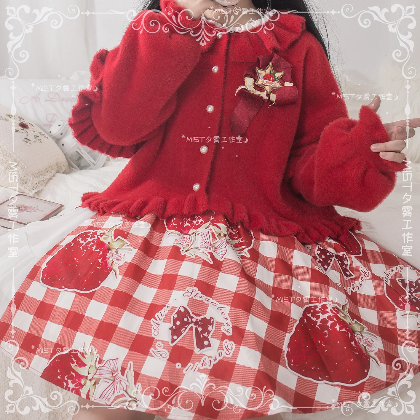 Small Ointment - Sweet Lolita Thick Sweater Coat Puff Sleeve - Image 41