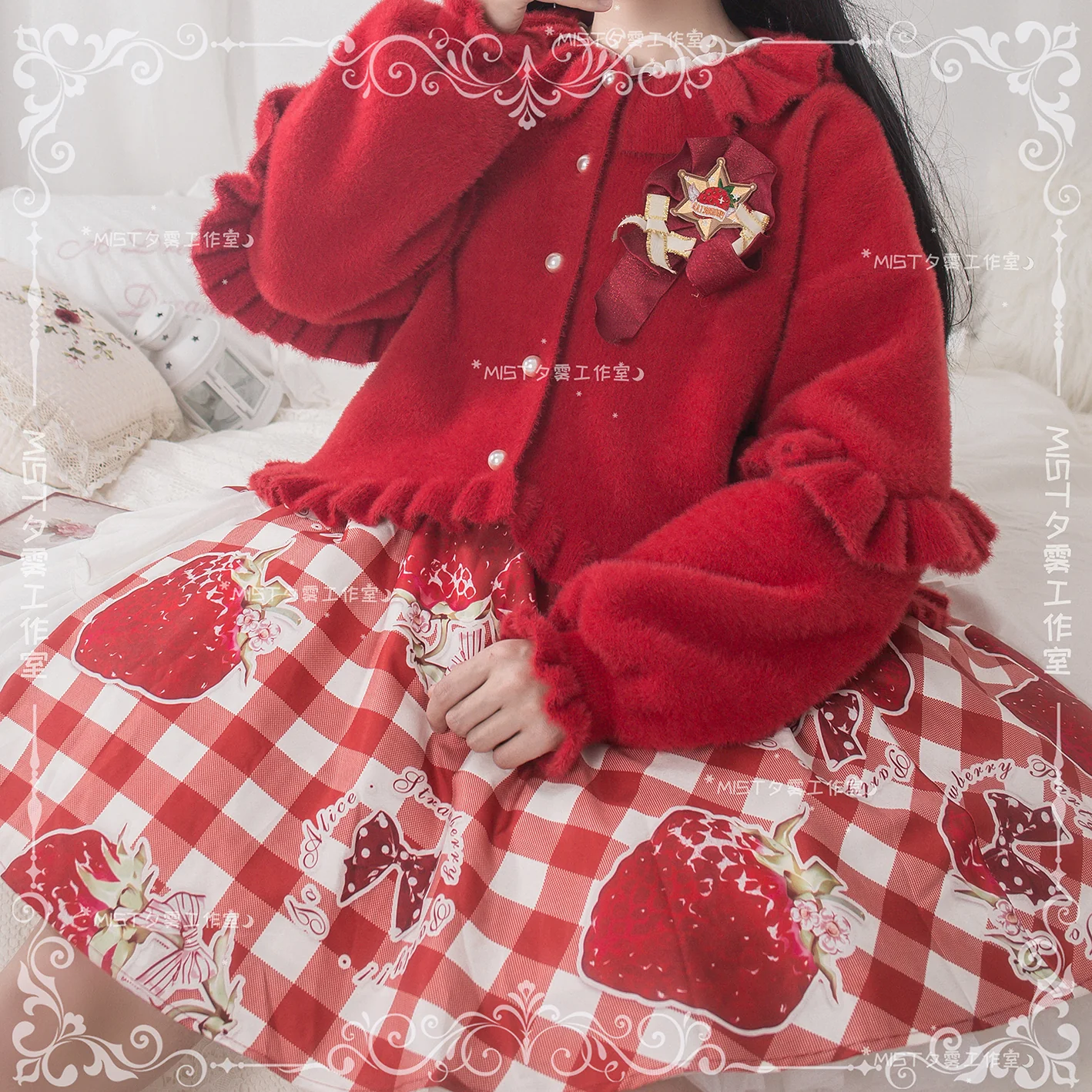 Small Ointment - Sweet Lolita Thick Sweater Coat Puff Sleeve - Image 43