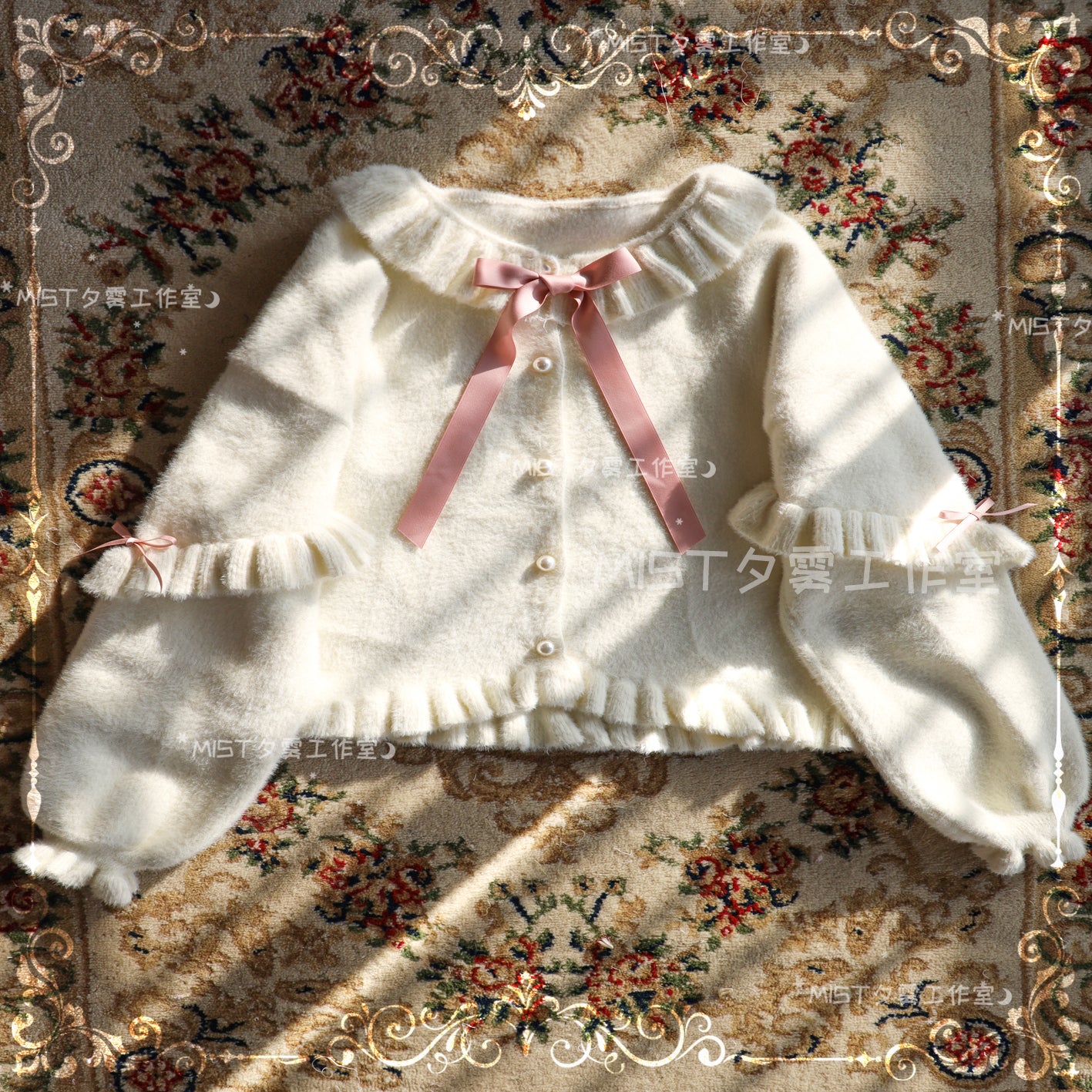 Small Ointment - Sweet Lolita Thick Sweater Coat Puff Sleeve - Image 45