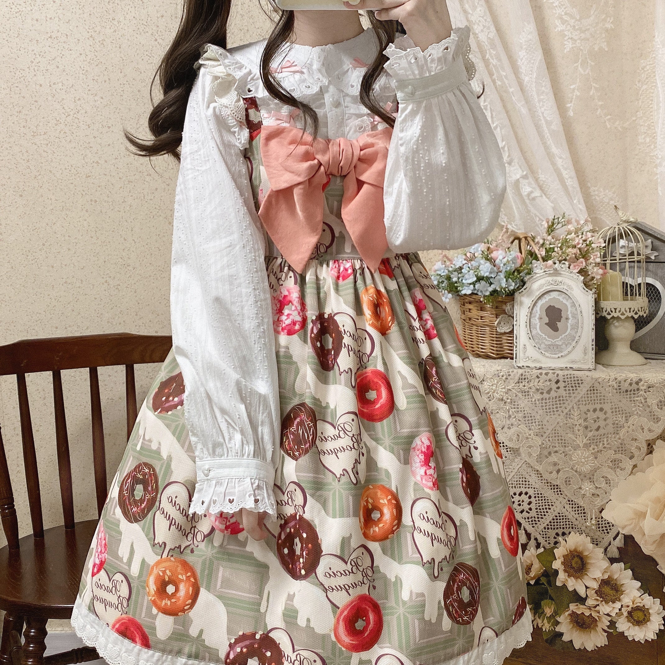 Sweet Lolita Blouse Doll Collar Multicolor - Image 16