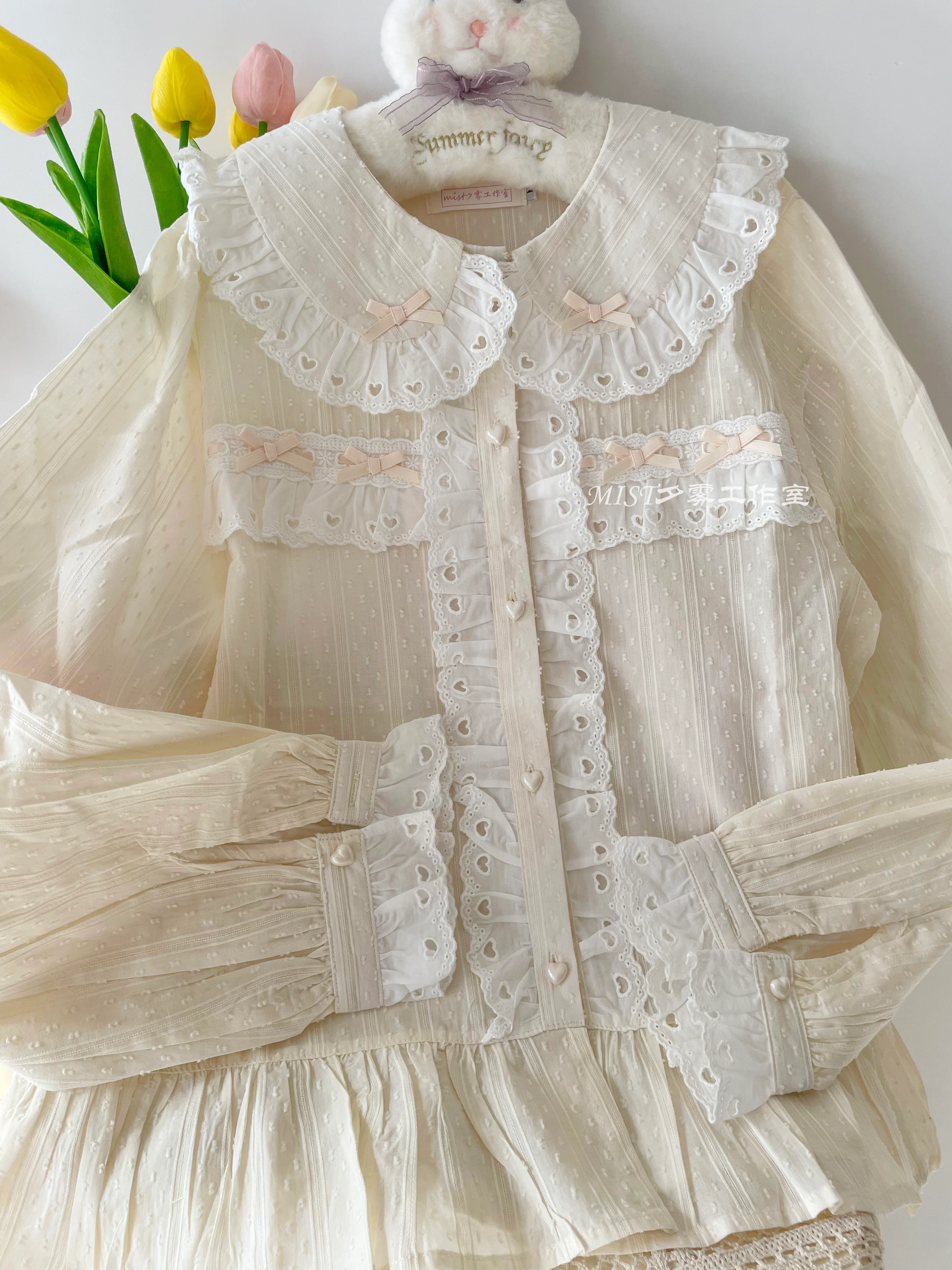 Sweet Lolita Blouse Doll Collar Multicolor - Image 19