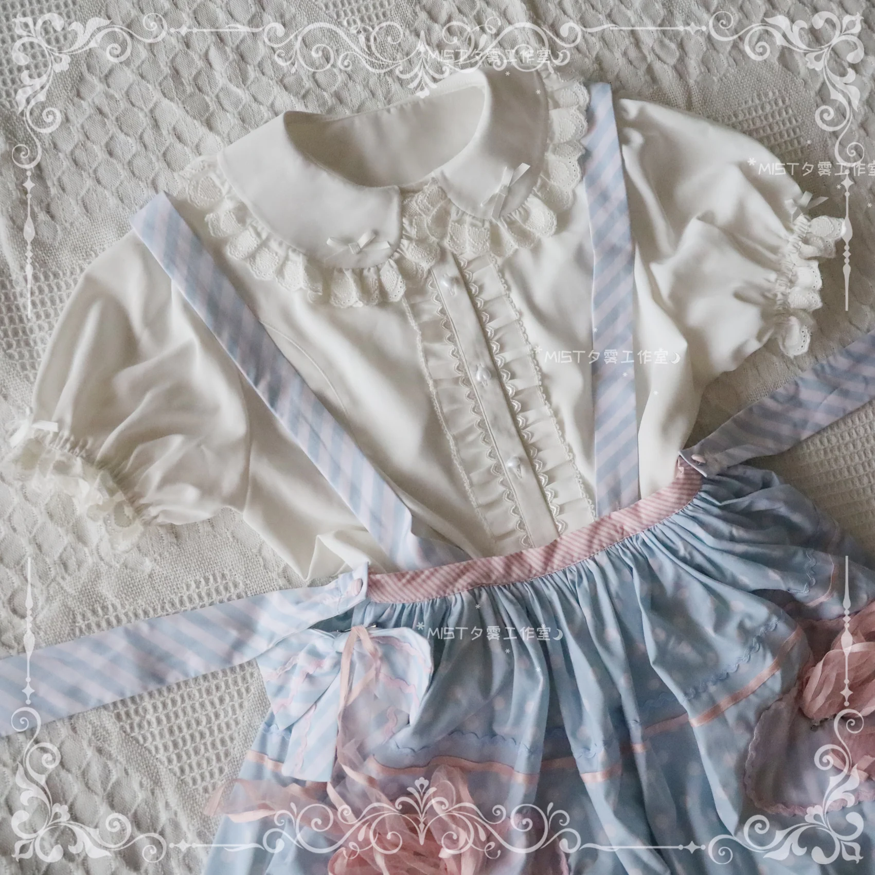 Sweet Short Sleeve Chiffon Lolita Blouse - Image 9