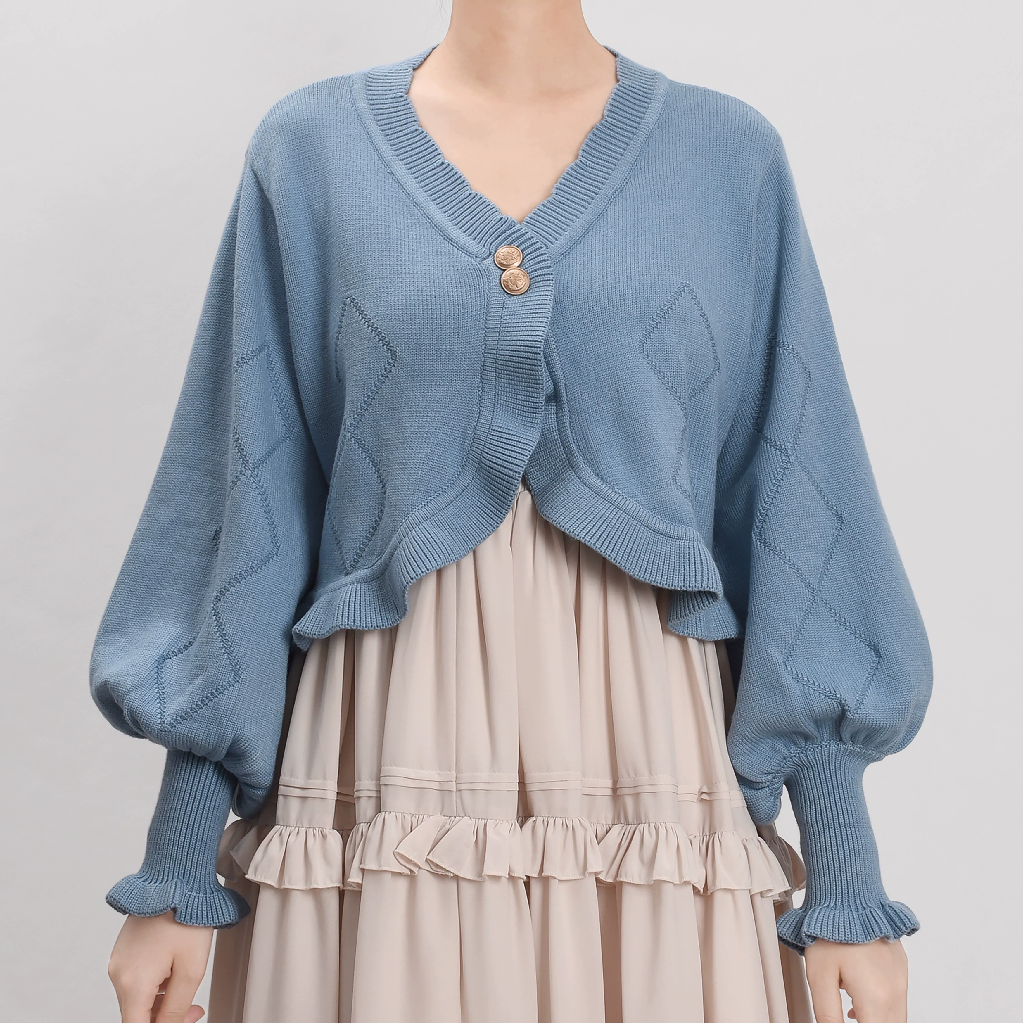 Cookie - Vintage Lolita Cardigan, Short Sweater - Image 10
