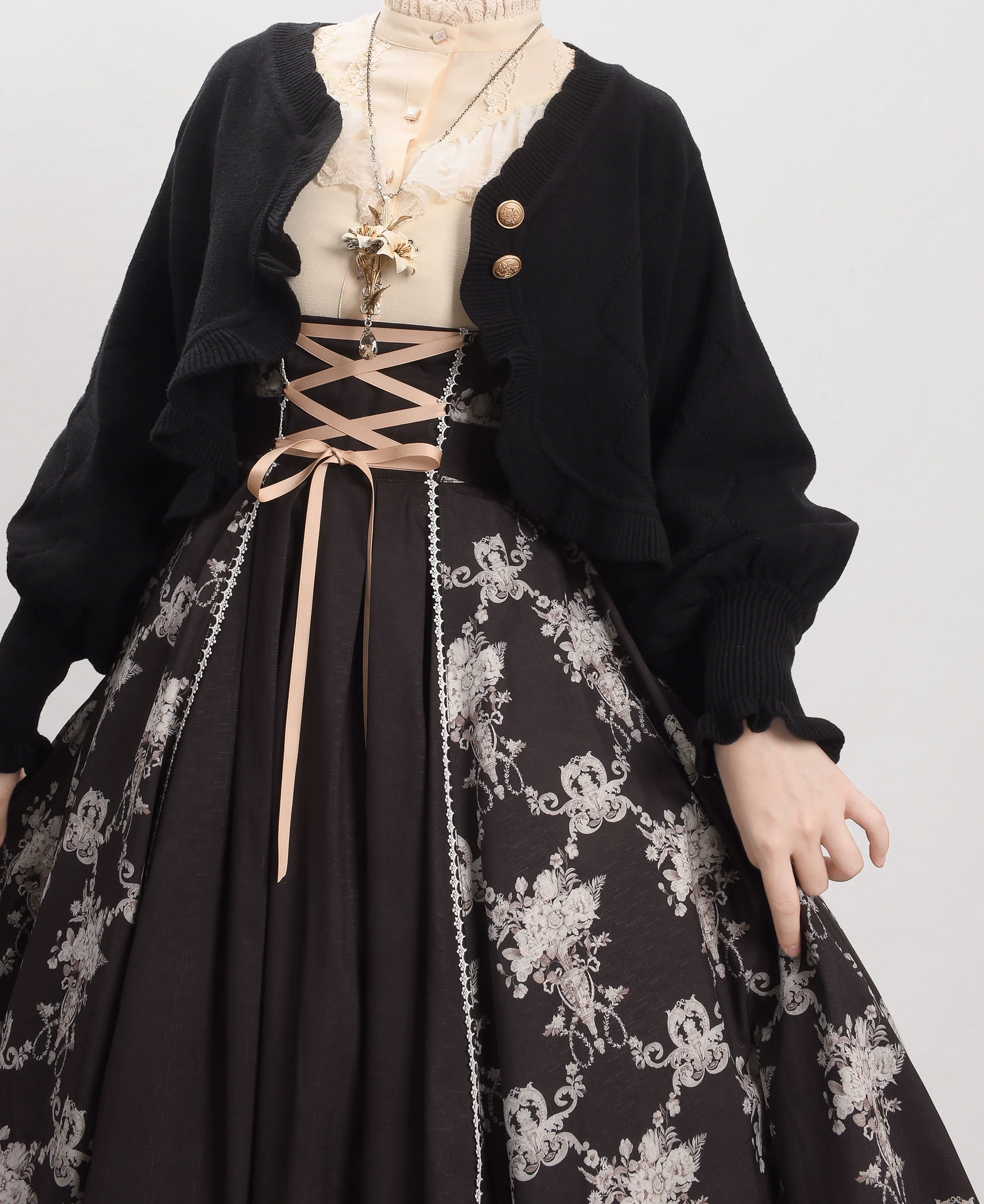 Cookie - Vintage Lolita Cardigan, Short Sweater - Image 13