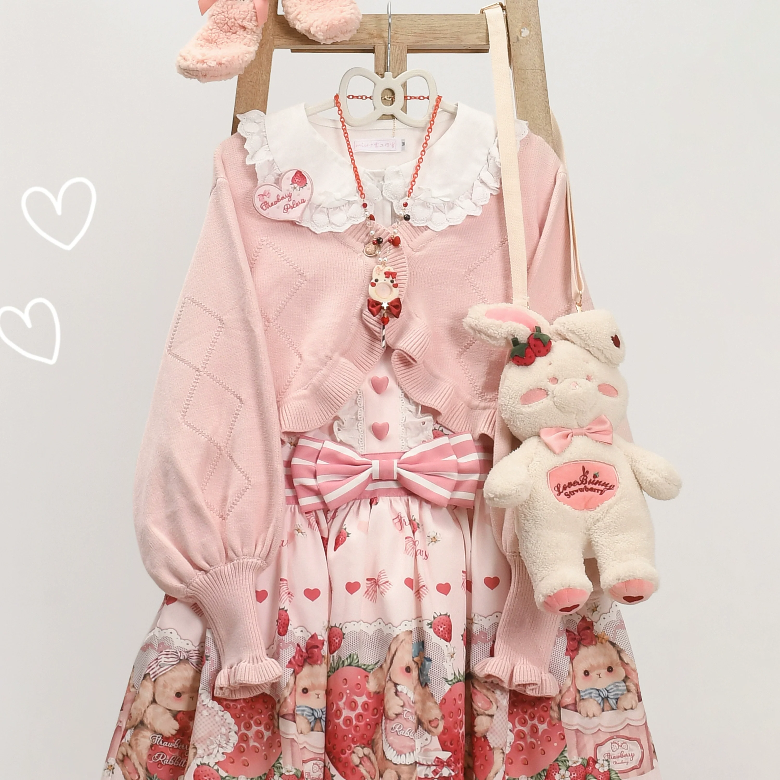 Cookie - Vintage Lolita Cardigan, Short Sweater - Image 26