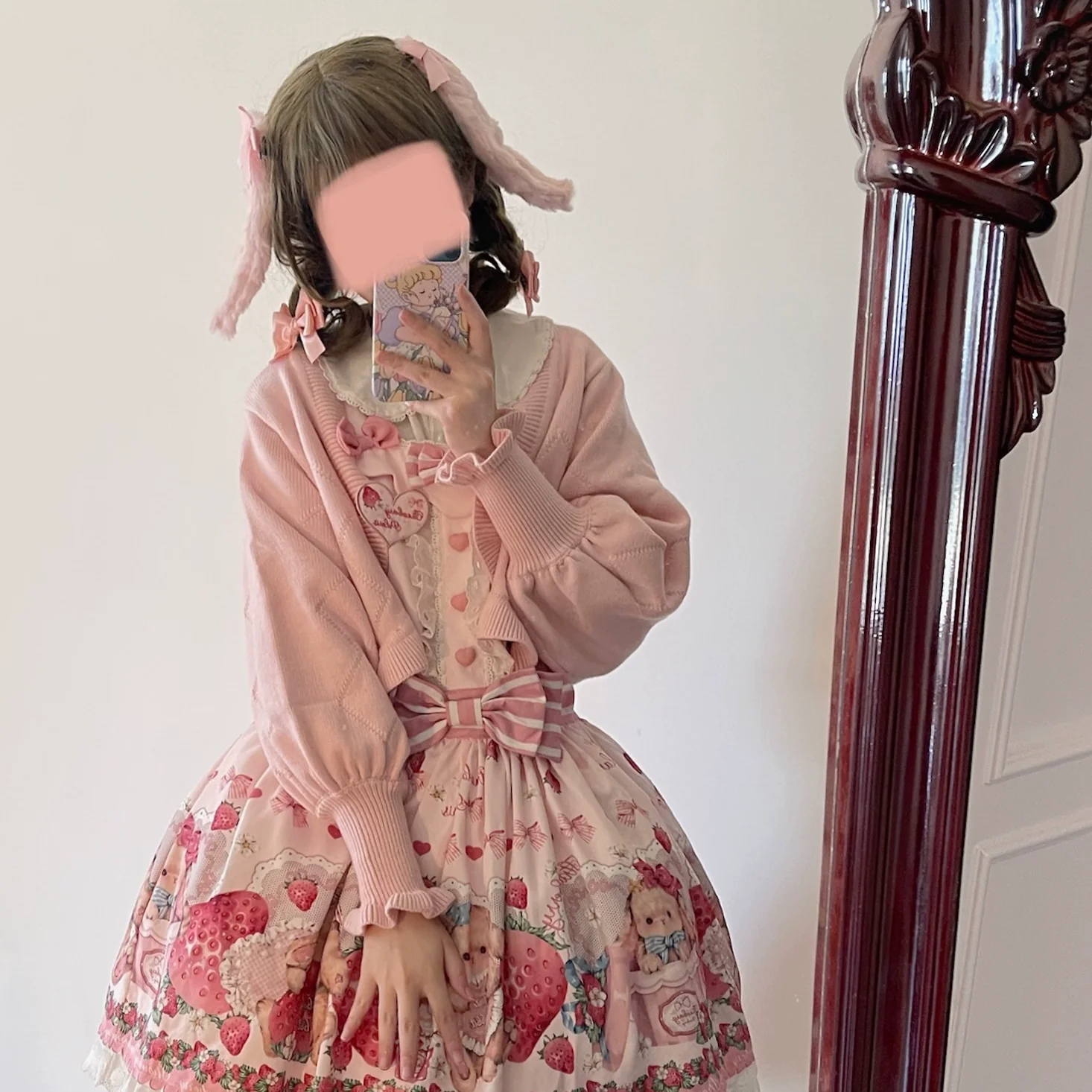 Cookie - Vintage Lolita Cardigan, Short Sweater - Image 27